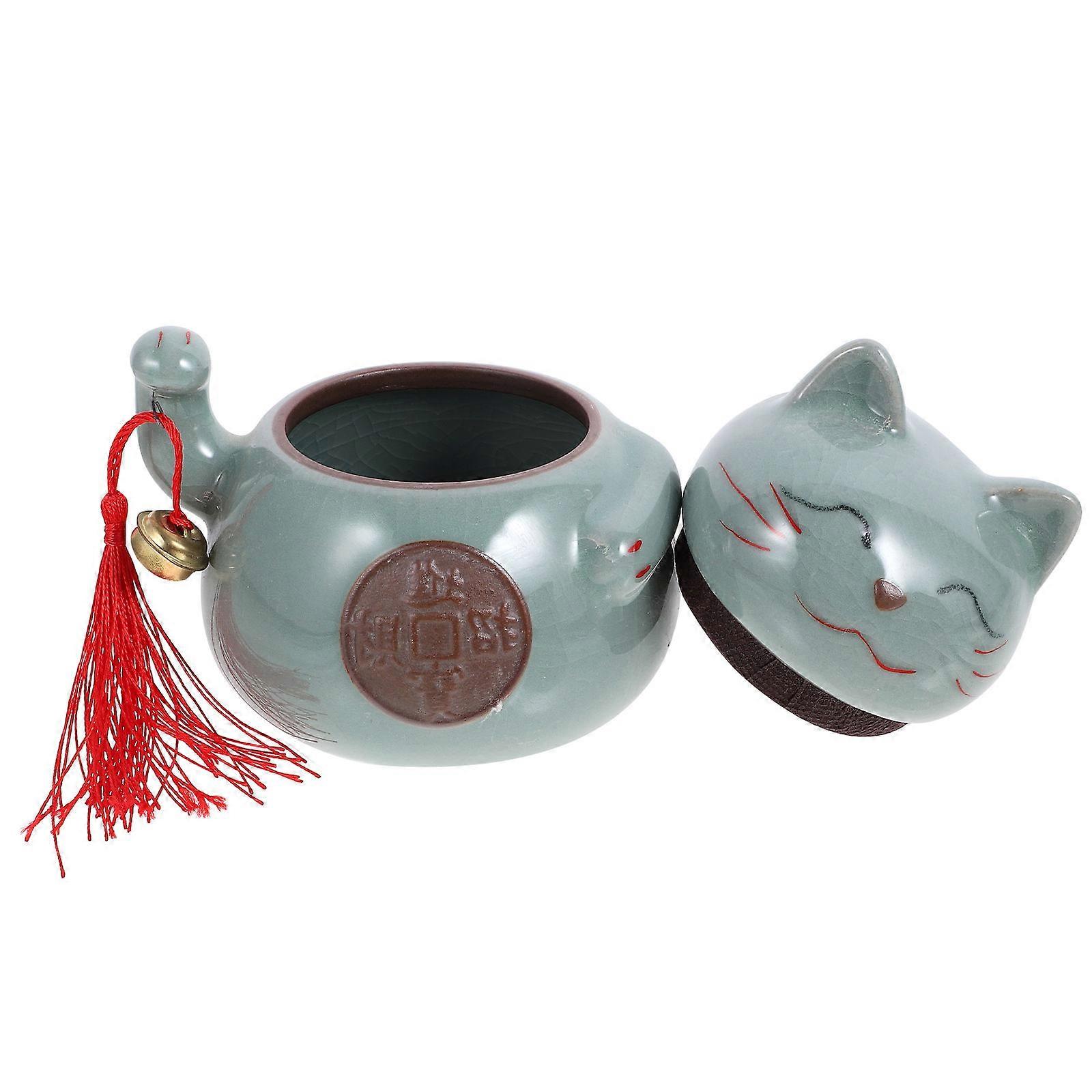 Tea Canister, Ceramic Coffee Sugar Jar with High Hardness, Kitchen Essential