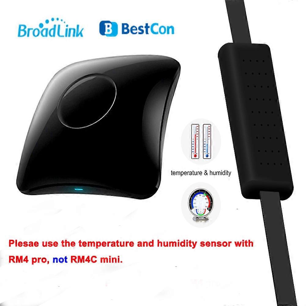 Broadlink HTS2 USB Temperature Humidity Sensor Detector for RM4 Pro Smart Remote Compatible with T&H Monitoring