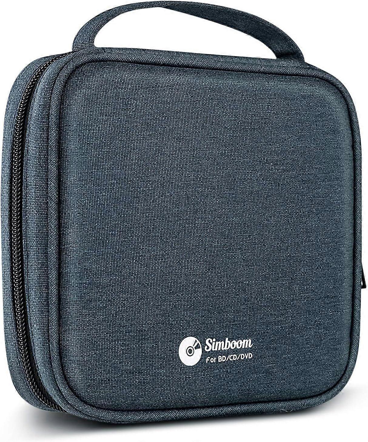 Storage Pouch Case for 32 Cd / DVD Storage Box Binder Range 32 Disc Cd Dvd Bag Bag - Blue