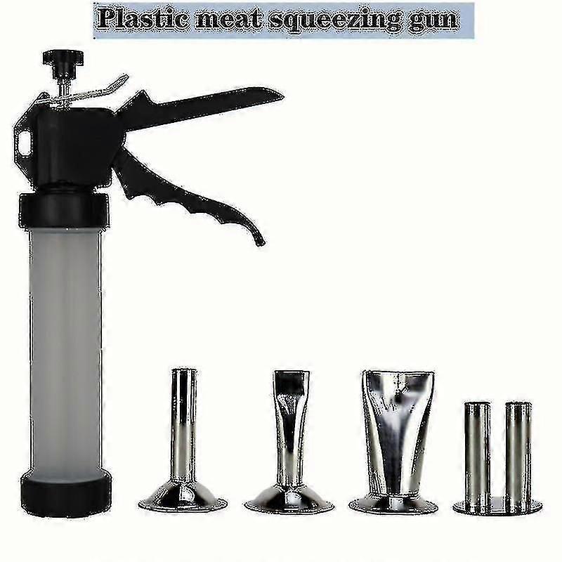 Jerky Maker Gun com 4 bicos de aço inoxidável Hwy [HhhhS] [jkw]