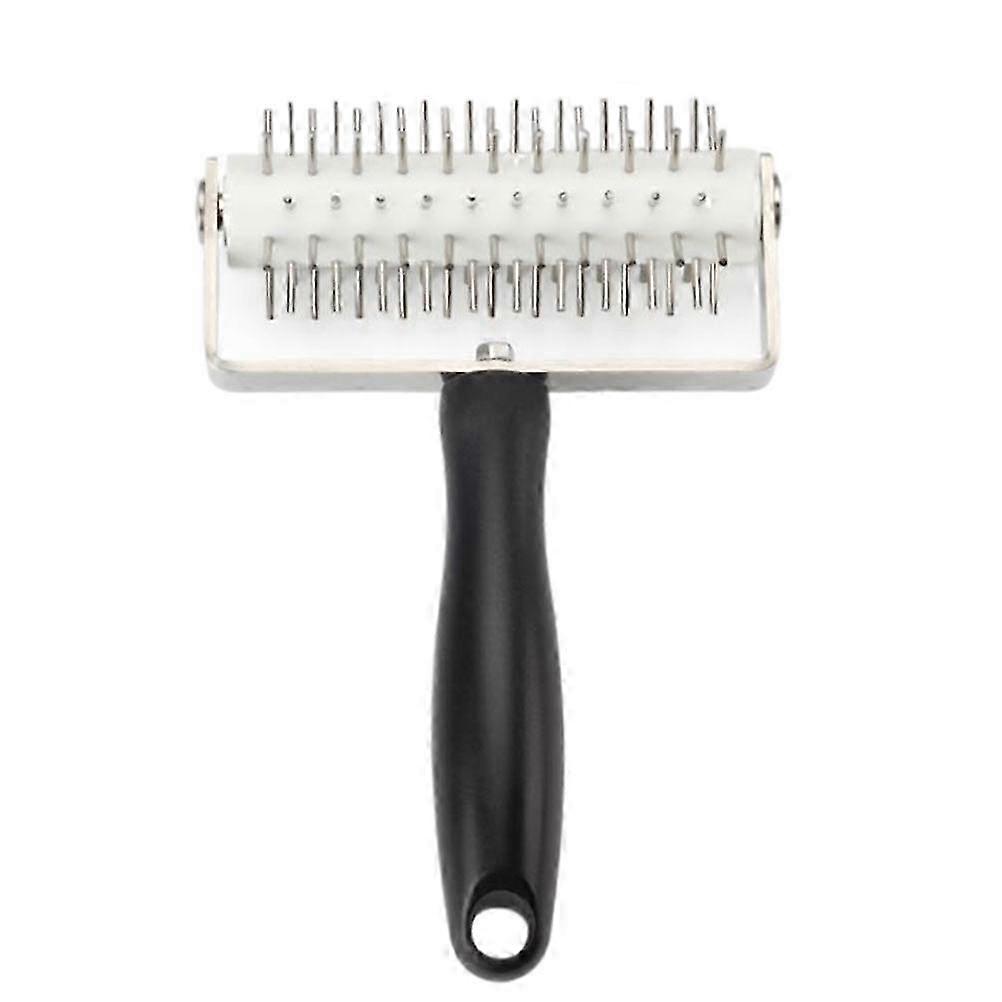 Decorative Spiked Pizza Rolling Pin - 20x12.7cm - Black