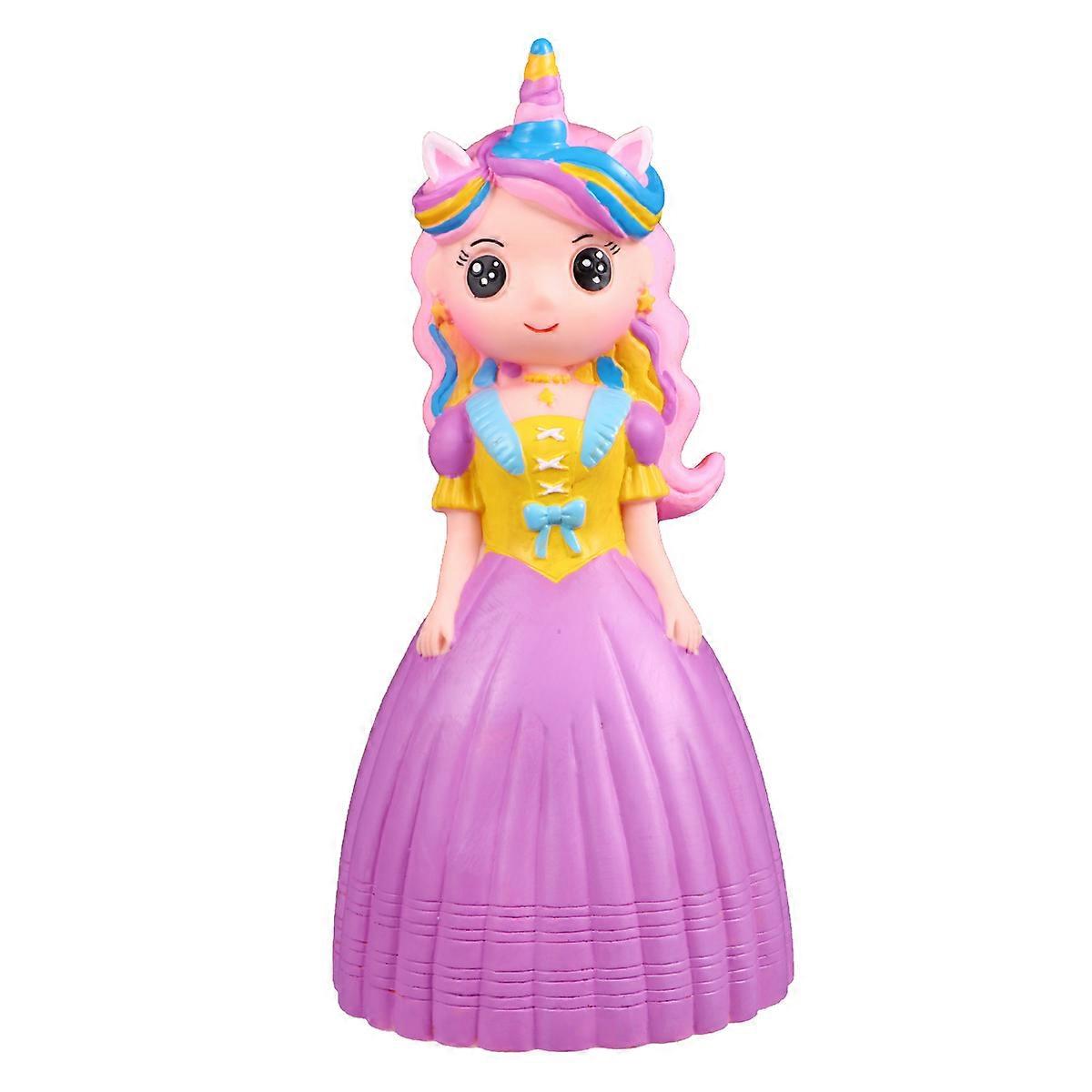 Childrens Vertical Mini Money Box Lovely Coin Container Purple Storage Pot For Toy 27.00X13.00X12.00cm 1Pcs