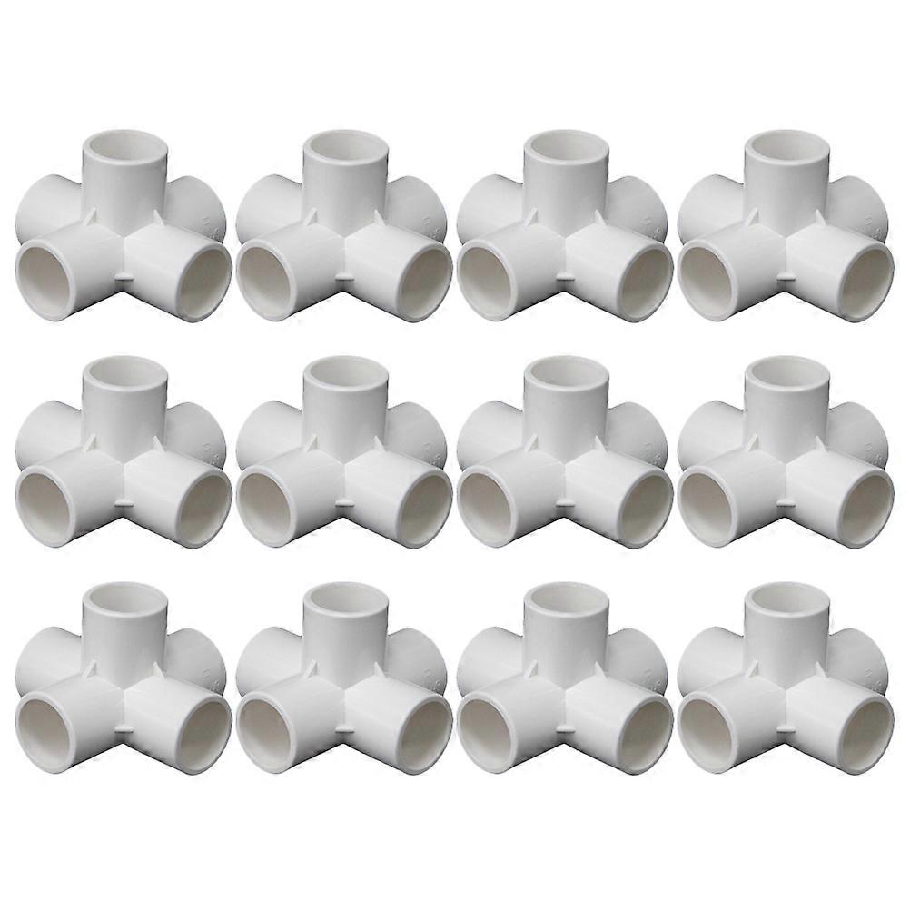 Pipe Fittings Connector 12Pcs Fitting Connector Tent Connection For Furniture Assembly Plastic