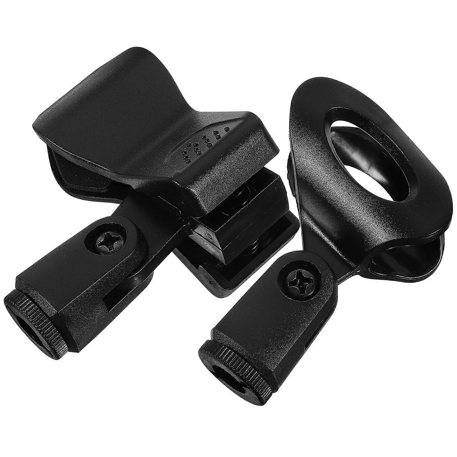 2 Pcs Durable Microphone Clips with Spring Design for Secure Fit – Universal Mic Holder Clamps for Performances and Recordings