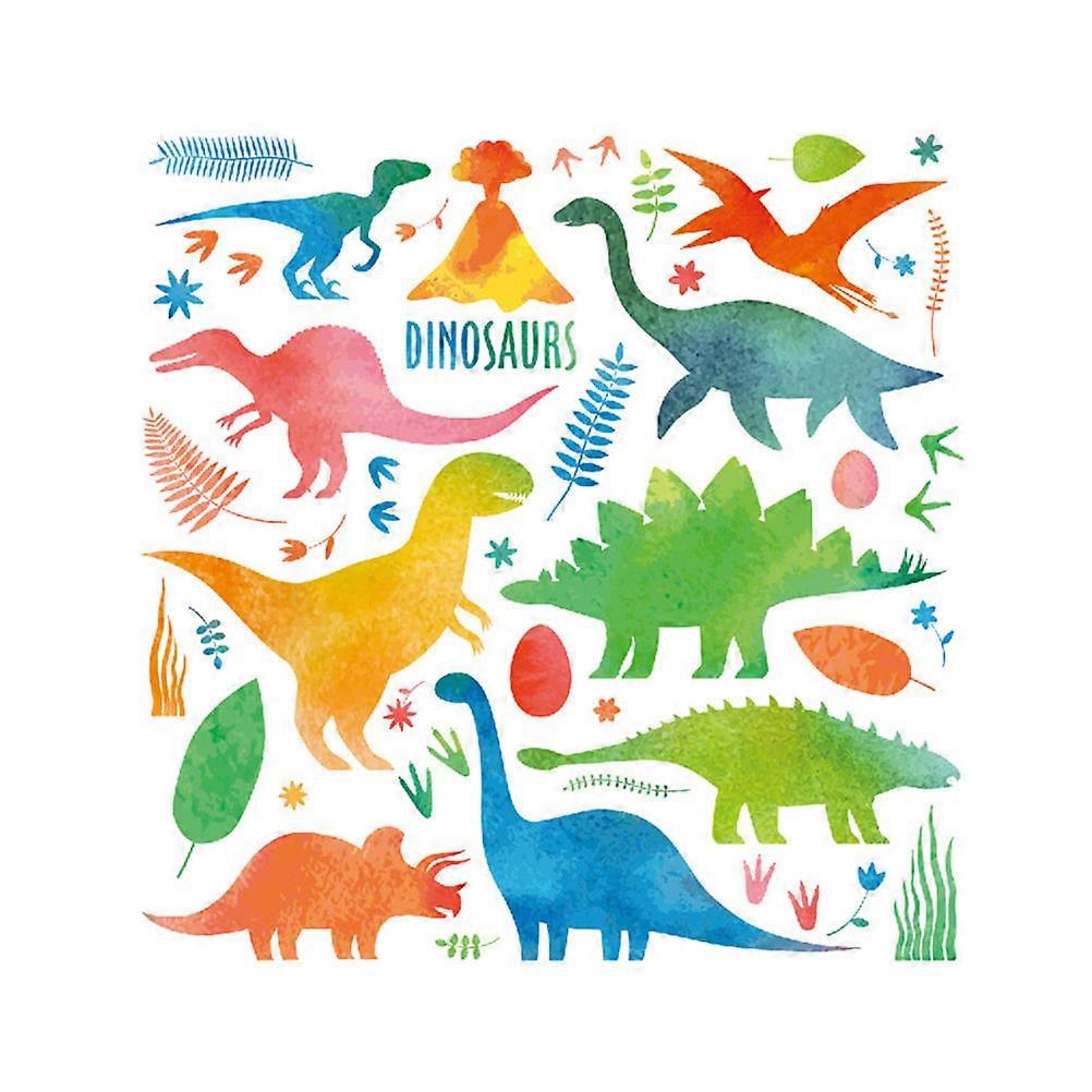 Living Room Background Decal Decorative Removable Self-Adhesive Non-Residue 28x28cm Assorted Color 1 Sheet