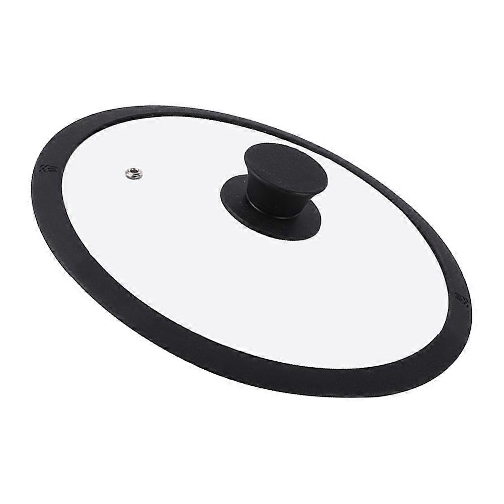 Tempered Glass Pot Lid with Heat Resistant Handle and High Seal Silicone Edge for Visible Cooking and Heat Retention