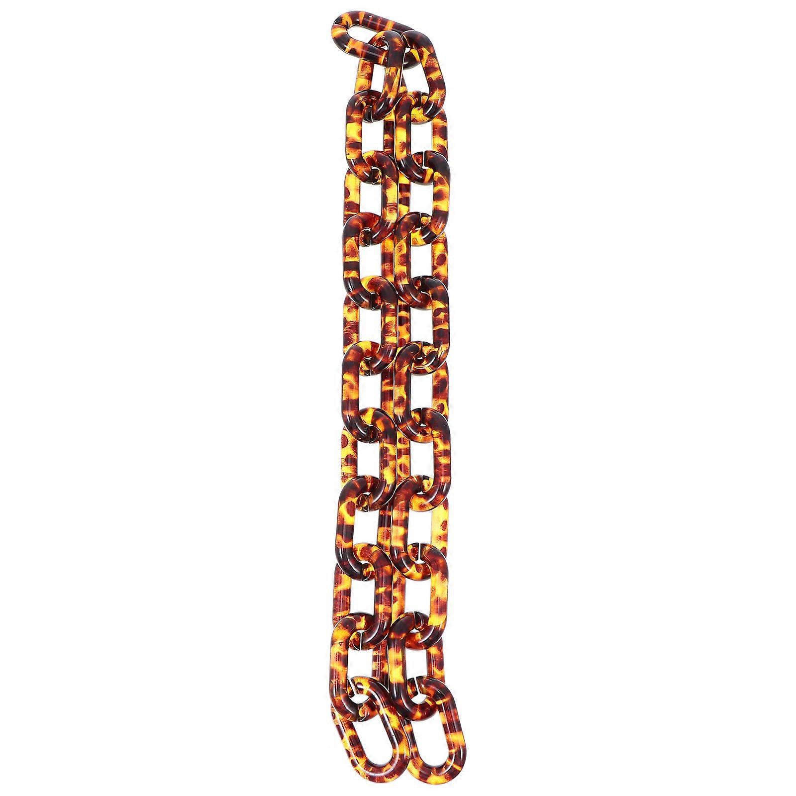 Retro Bag Chain Made of Durable Acrylic Coffee Color for Decor Lightweight Strong and Practical 70 Characters