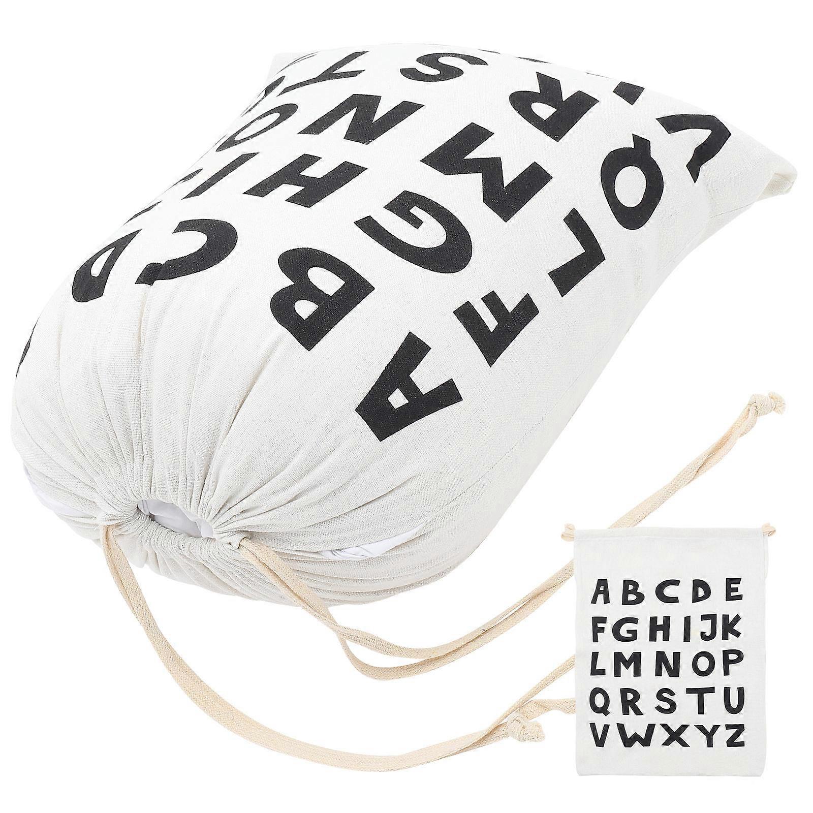 Laundry Bag Travel Clothes Organizer Moisture-Proof Rectangular 60X50cm White 1Set