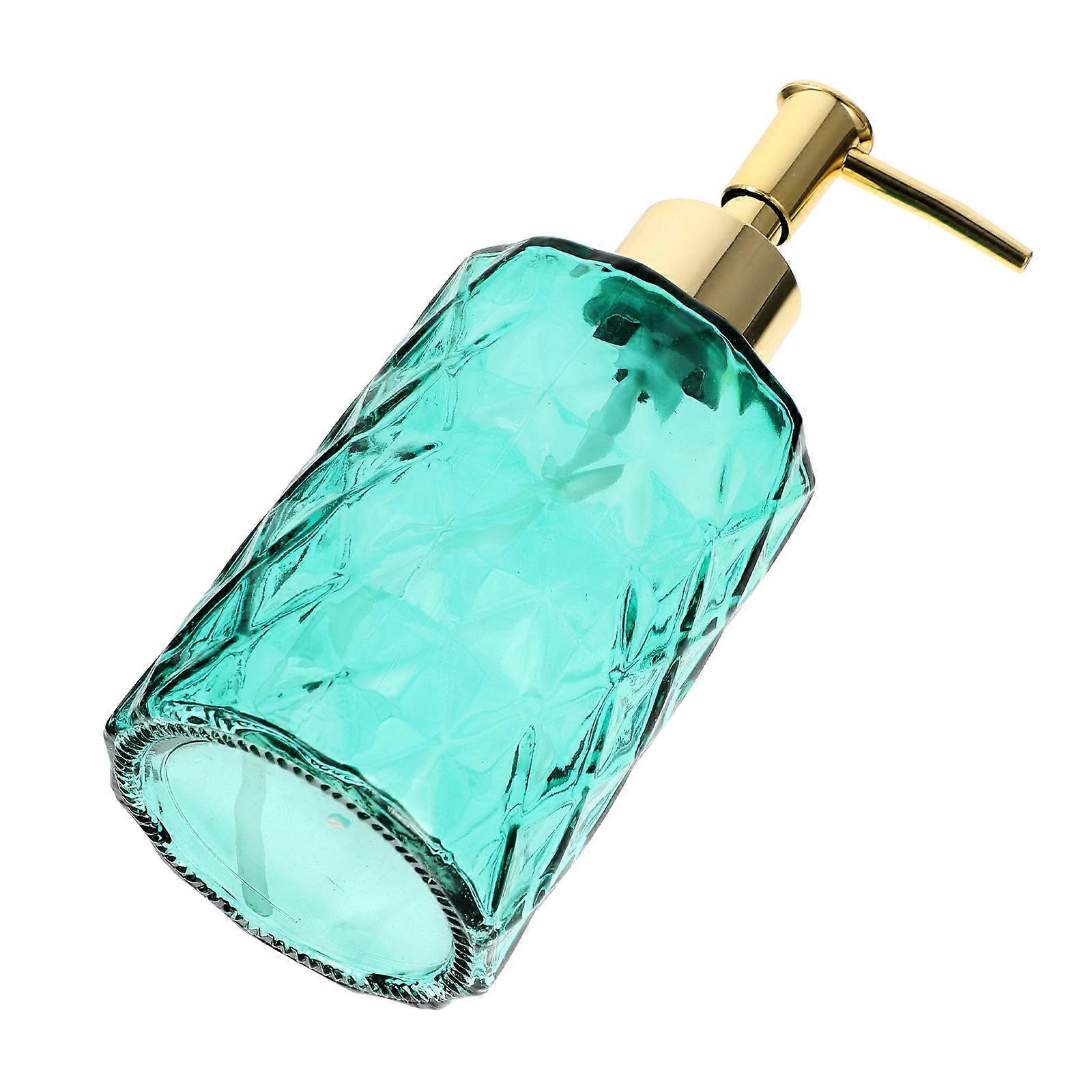 Small Pump Bottle Lotion Bottle Press Type Shower Bottle Bathroom Daily Household Use Green 7.2x7.2x18cm Leakproof Reusable 1Set