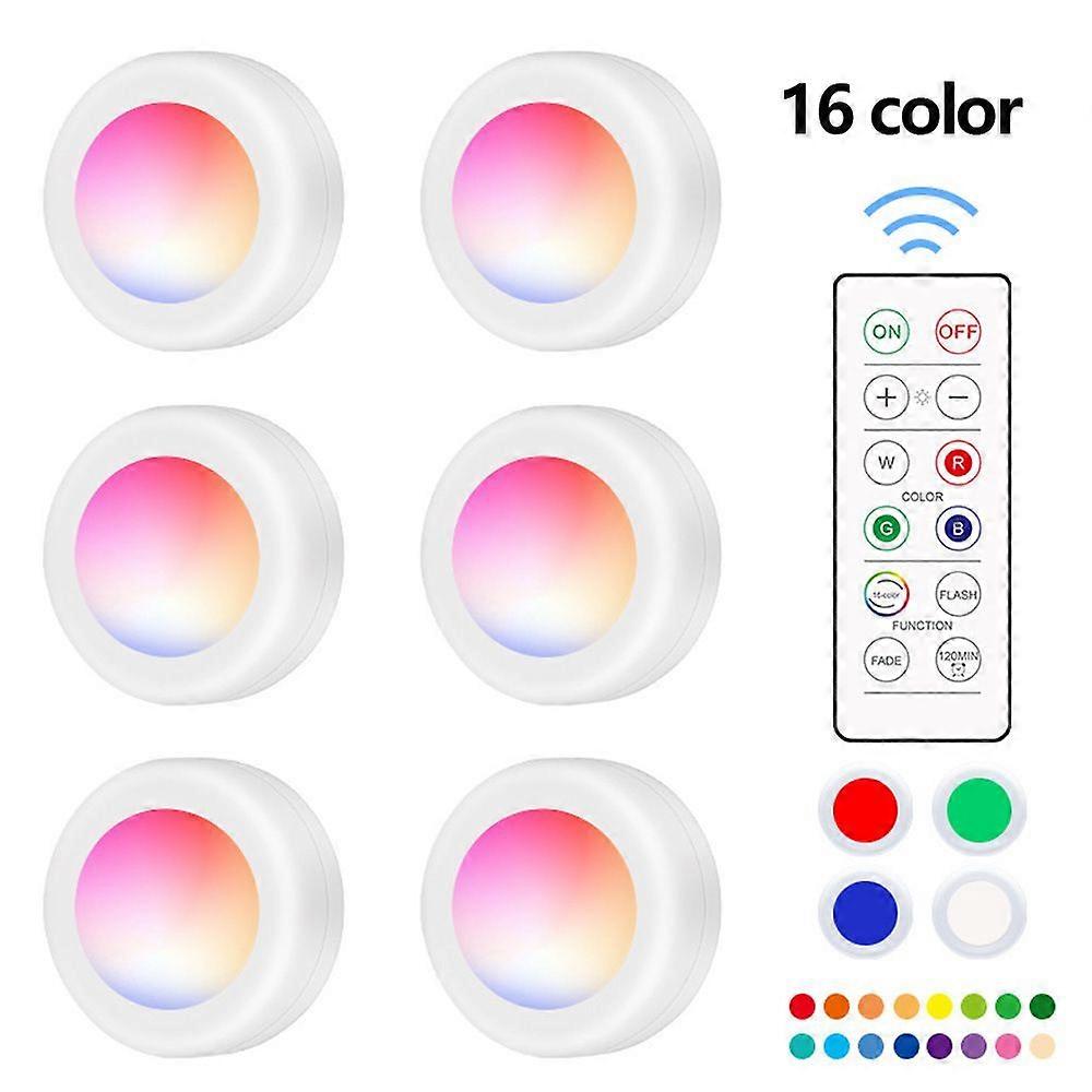 LED spotlight set  6 stylish light strips and 2 practical remote controls