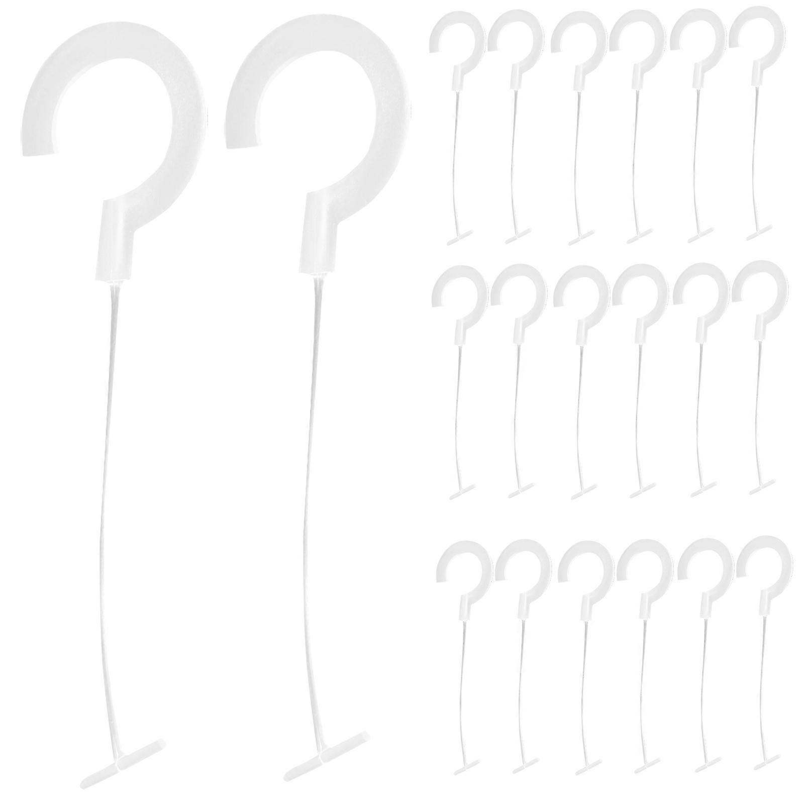 Clear Plastic Fasteners Tagging Hooks Versatile Design Business Owners 5000Pcs