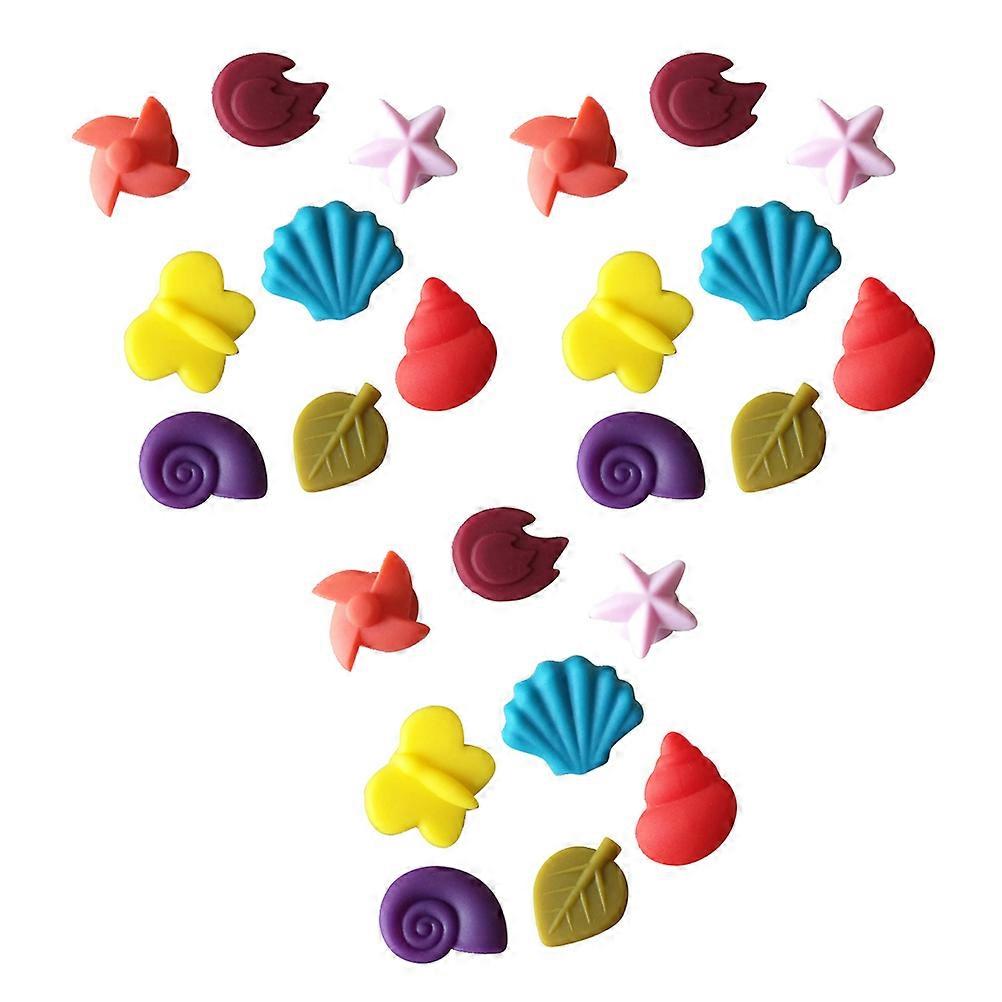 Drinking Glass Charms Conch Shape Wine Glass Marking For Party Organizers 24Pcs