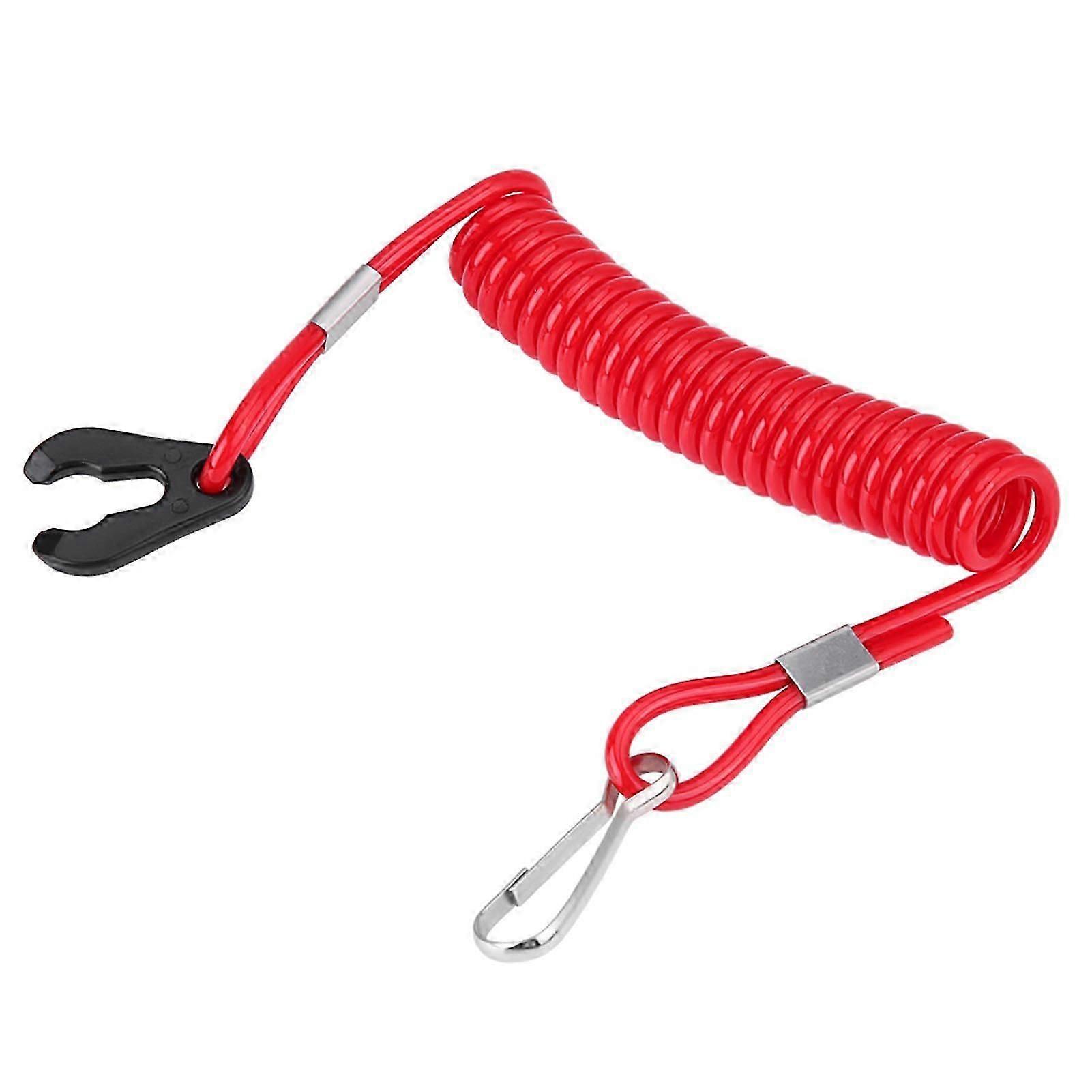 Outboard Engine Ignition Emergency Kill Stop Switch Key Lanyard Rope Clip for All Series