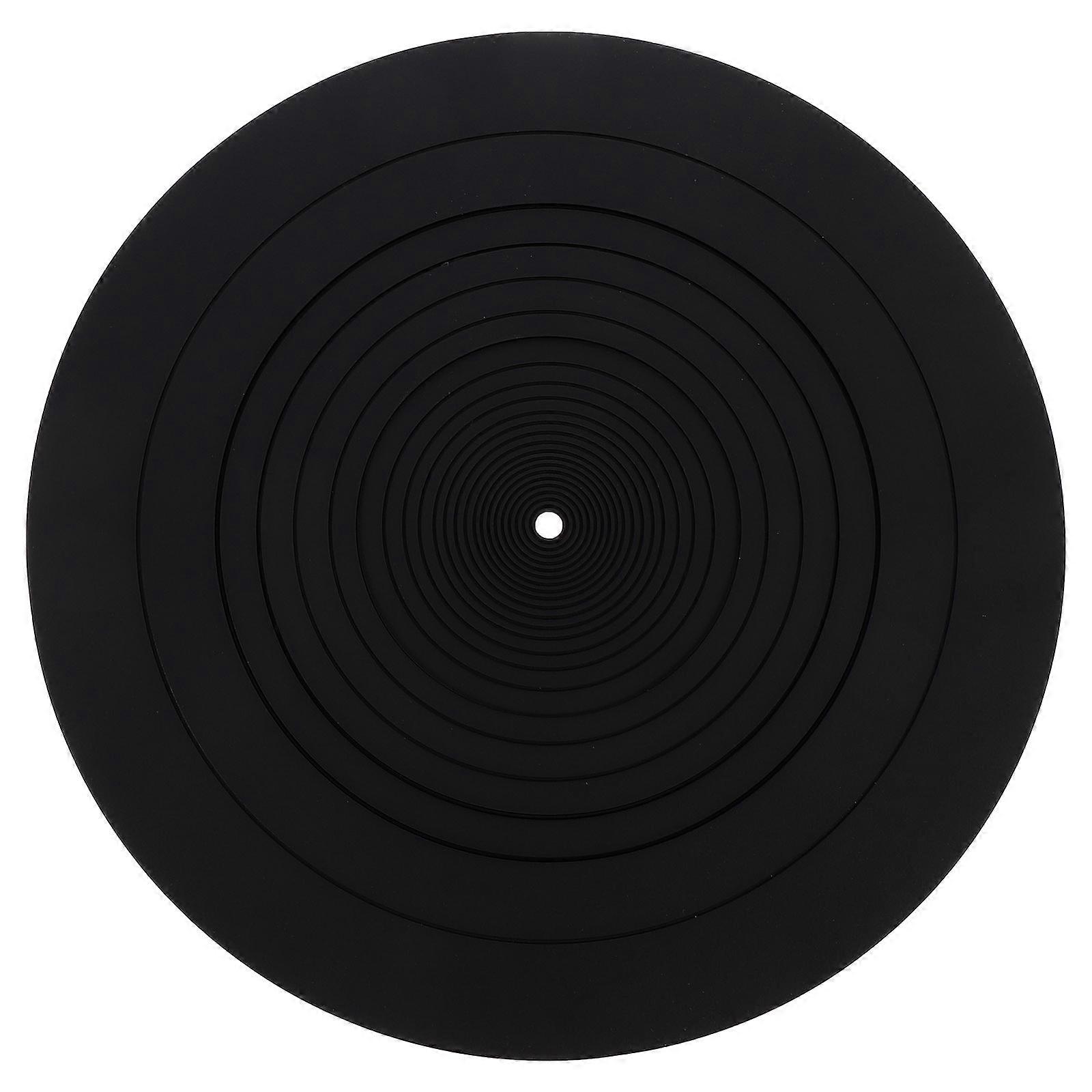 Silicone Anti-static Protective Mat for Turntable Disc 295mm Black Soft Comfortable