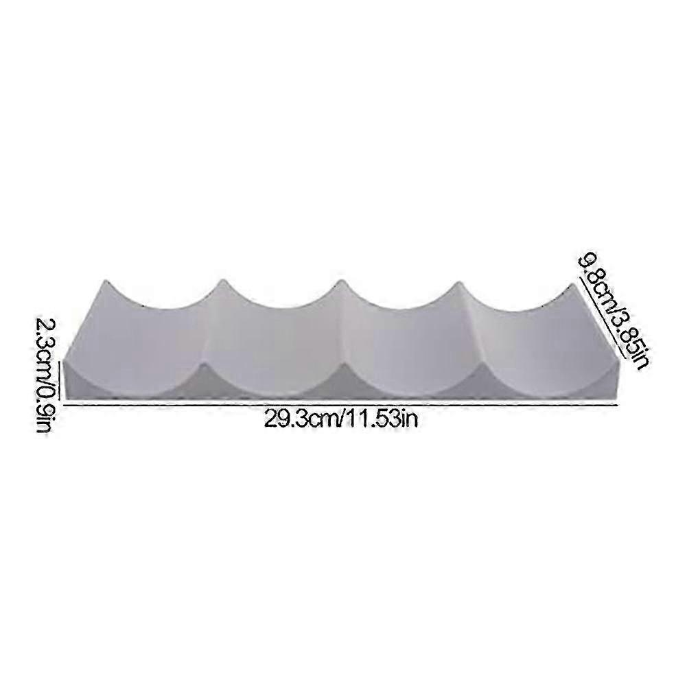 3 Pcs Red Wine Display Stacking Bottle Rack Suitable for Kitchen Bar Hotel Multi- Stacking Display Rack, Gray