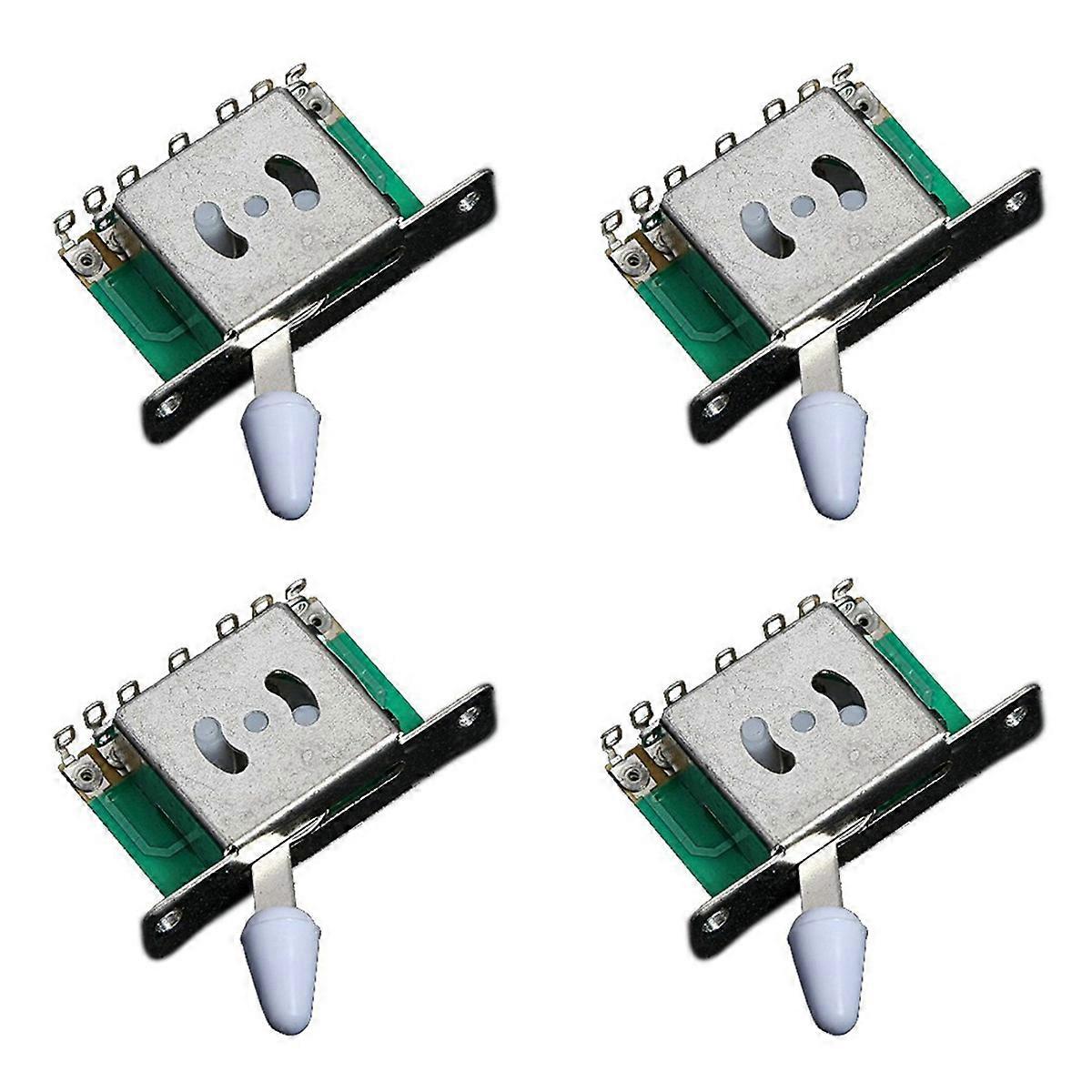4 Pcs 5 Way Pickup Selector Switch for Tele Strat Replacement