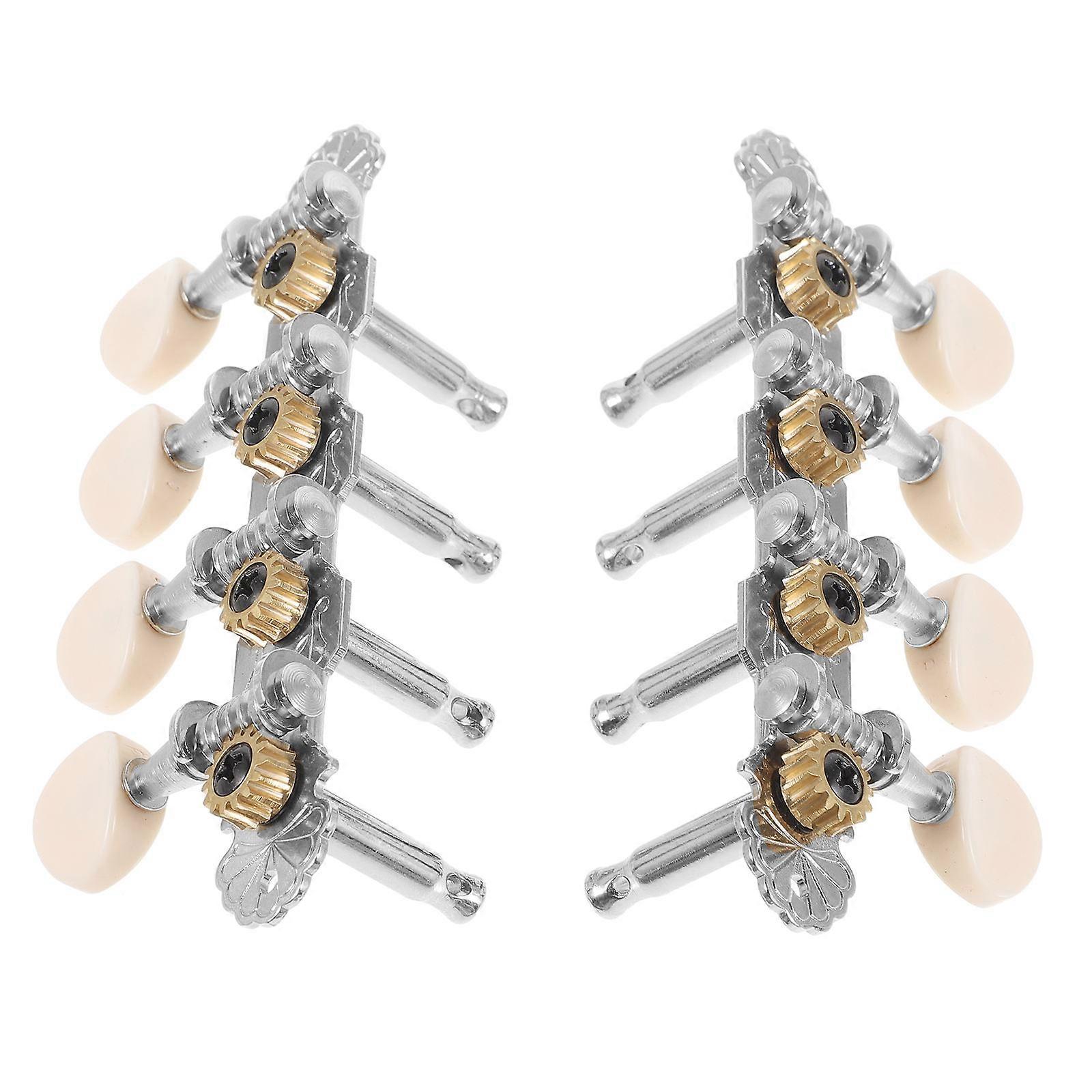 Guitar Tuning Peg Tuners Acoustic Guitar Tuning Pegs Mandolin Tuning Parts Silver 11x4cm Stability Easy Installation and Removal 1 Set