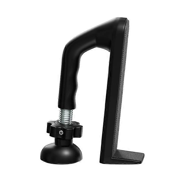 Door Stopper Alarm Floor-Mounted No-Drill Security Adjustable Alarm Sensitivity Black
