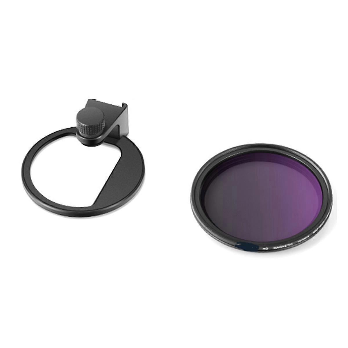 Clip on 67mm ND2-32 Magnetic Phone Lens Filter Kit Phone Clip with Magnetic Adapter Ring for Phone