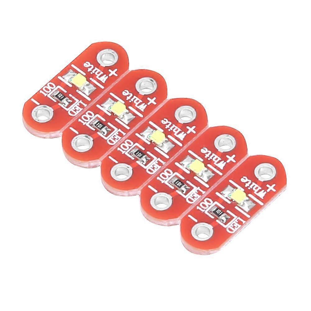 LED Module SMD White LED Kit 50 Pieces Portable Lilypad DIY Modules 3-5V Assembled for Electronic Projects