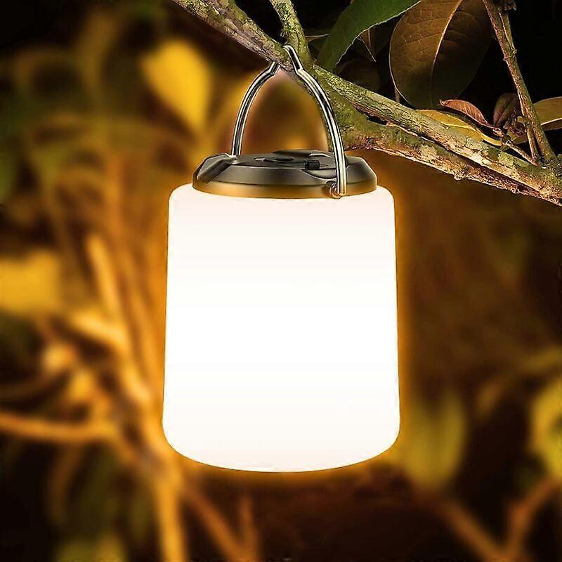 Rechargeable Camping Lantern, Rechargeable LED Camping Light - 3000K Warm White Light, Adjustable Brightness 3 Modes