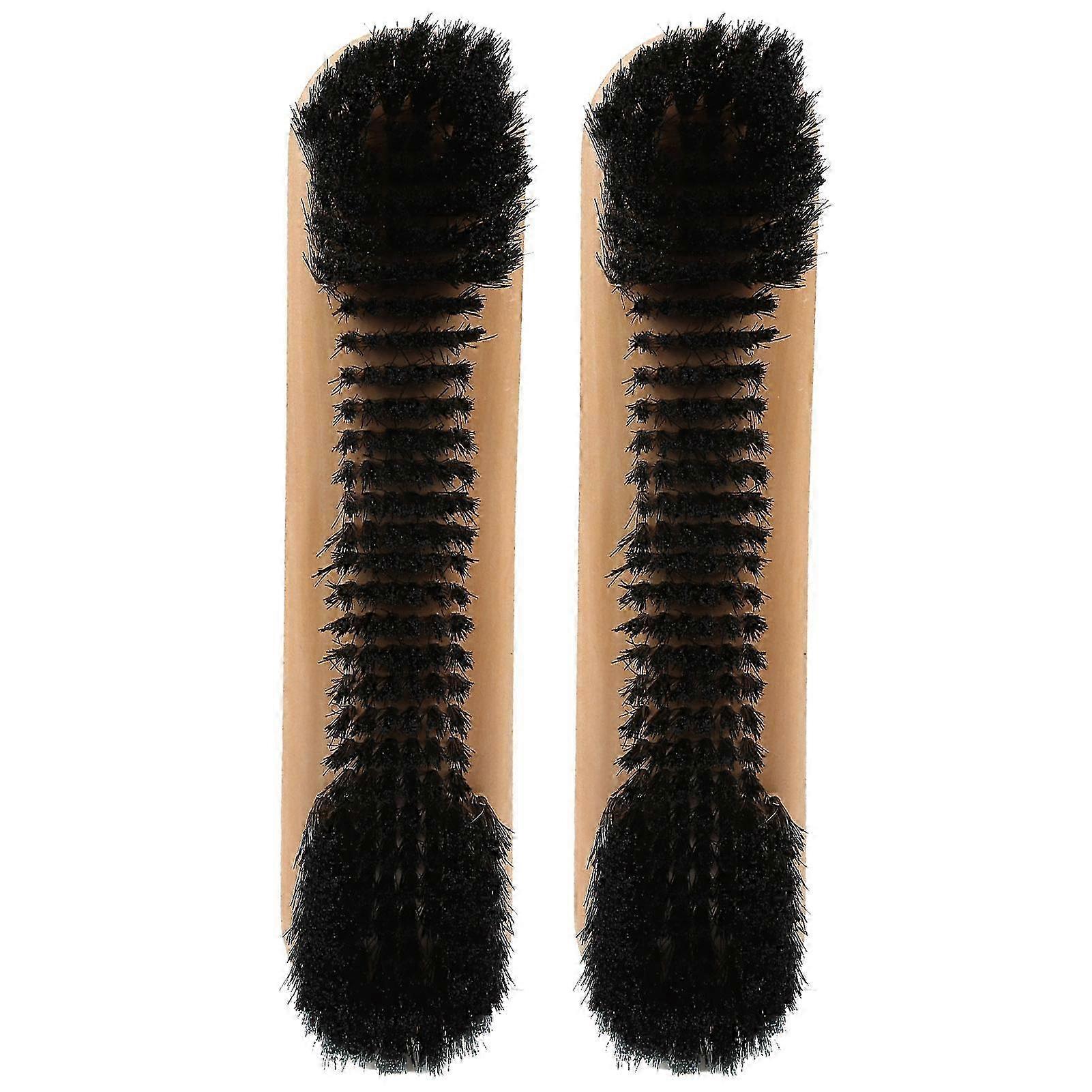 2Pcs/Set Pool Table Brush Billiard Cleaner with Wooden Handle Pool Table Cleaning Accessories