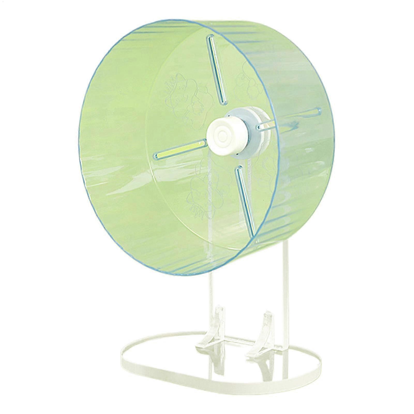 Silent Hamster Wheel for Dwarf Hamsters - Quiet Acrylic Running Toy, Small Animal Accessory for Gerbils and Mice, Blue