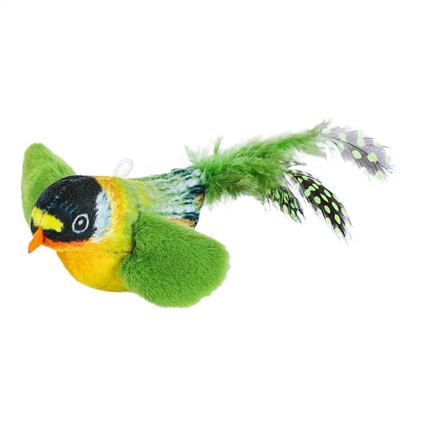 Sleek Flying Cat Toy 13x4.5x6cm, Interactive Touch Activated Cat Toy for Indoor Outdoor Play, Chirping Design for Cats