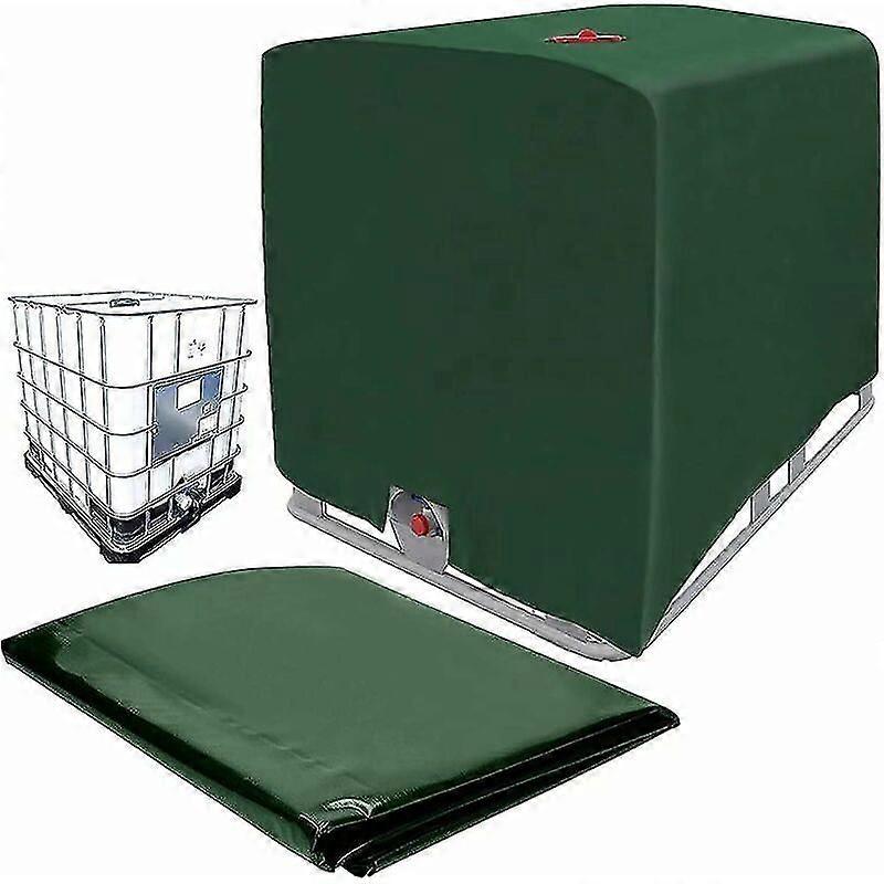 IBC-Tankabdeckung, grüne IBC-Containerabdeckung, 1000L grüne Wassertankplane, Schutzplane Planenabdeckung für IBC-Tankcontainer