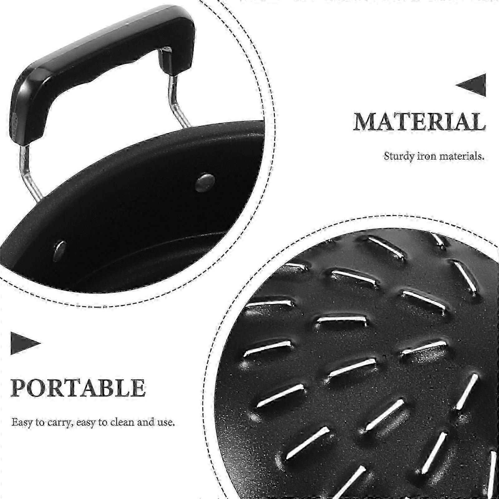 Portable Barbecue Pan Multifunctional Grilling Tray for Camping Meat Cooking