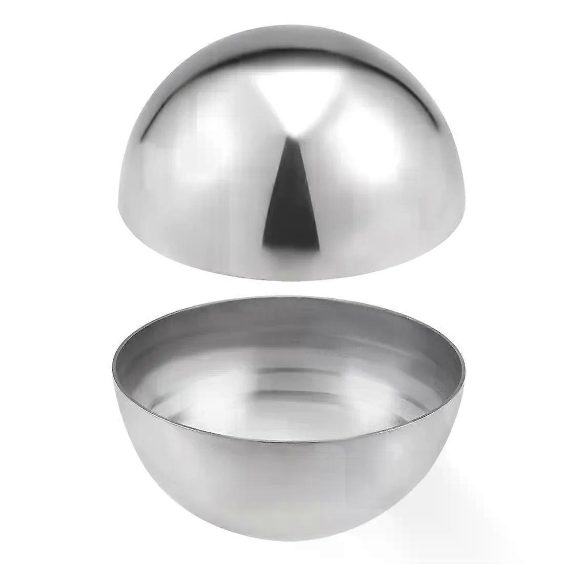 2pcs 304 נירוסטה חלול כובע כדור חצי כדור כדורים 32-101 מ"מ קוטר עבור DIY מעקה מדרגות Newel פוסט ביצוע