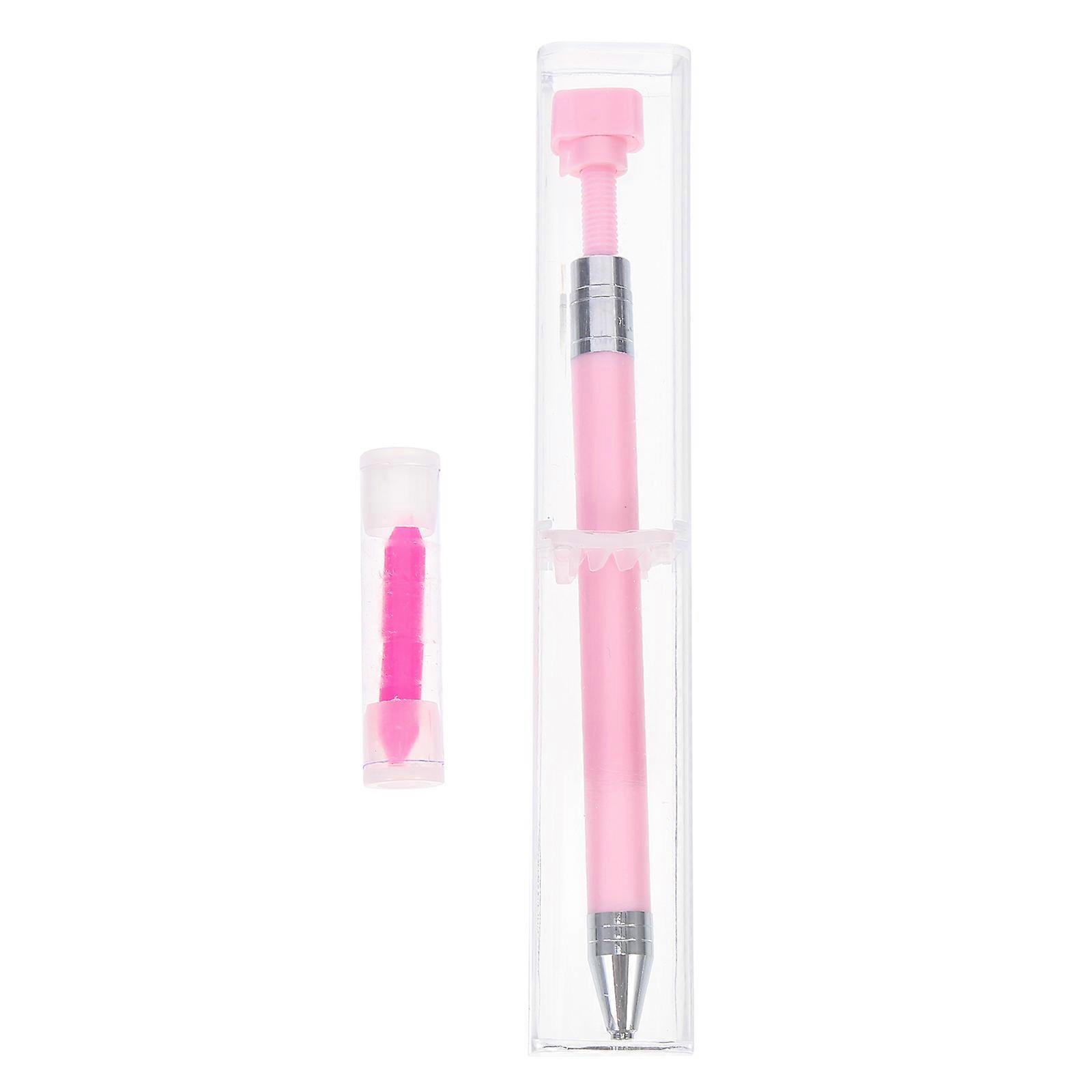 DIY Craft Tool Diamond Art Pen Refillable Wax Dotting Compact Assorted Color 15X1cm 1Set