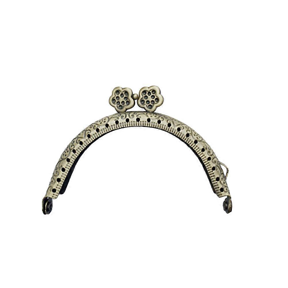 Purse Lock Clasp Metal Frame Purse Coin Bag Lock Diy Craft Accessory Delicate Bronze 1Pack