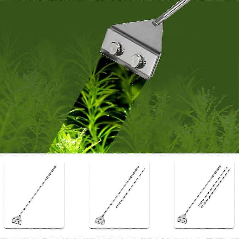 Stainless Steel Aquarium Algae Scraper Fish Tank Cleaner Keep Hands Dry Sharp Scraper to Remove Algae 65CM