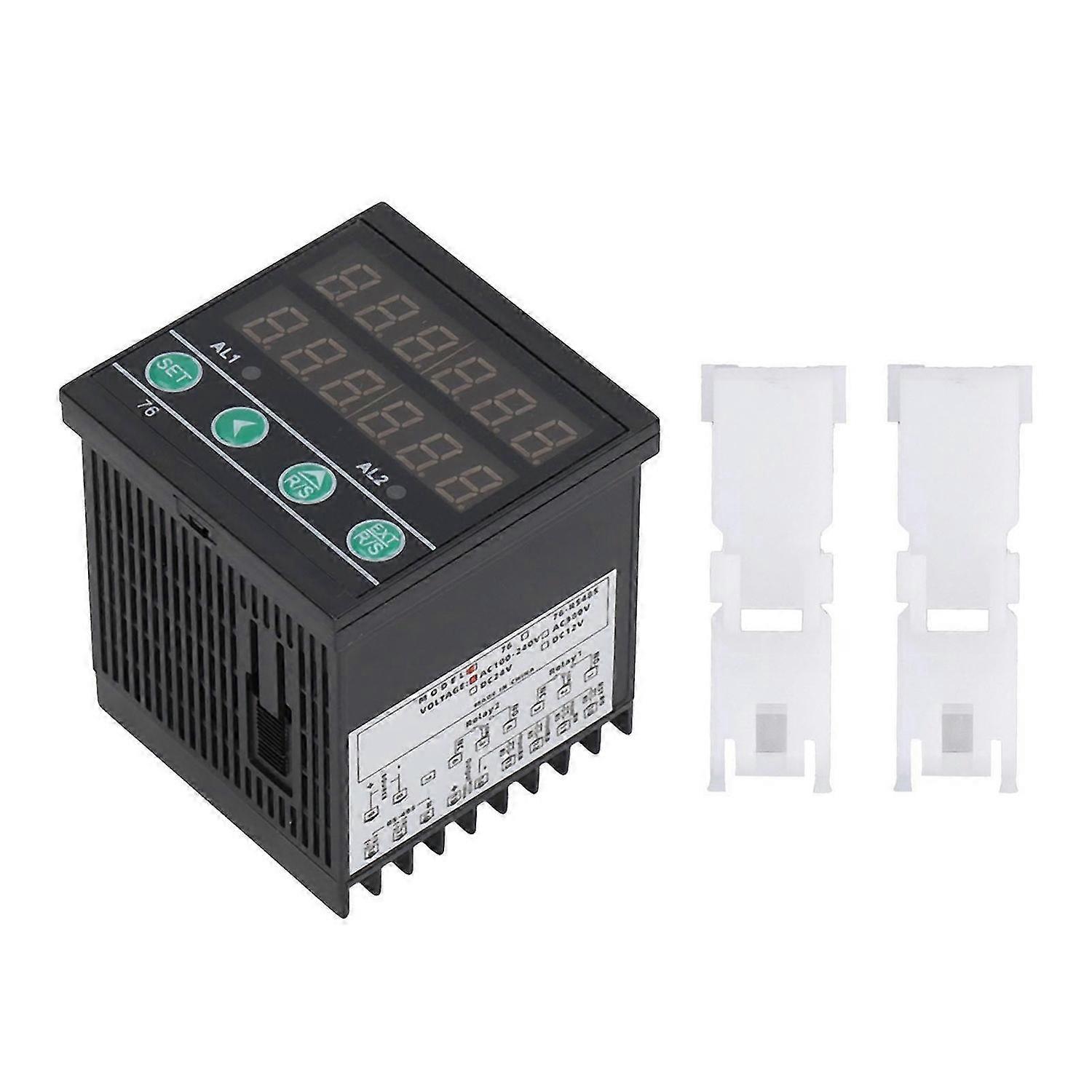 BERM 6 Digit Multifunctional Counter Industrial Assembly Line LED Digital Display Timer Meter 100240VAC