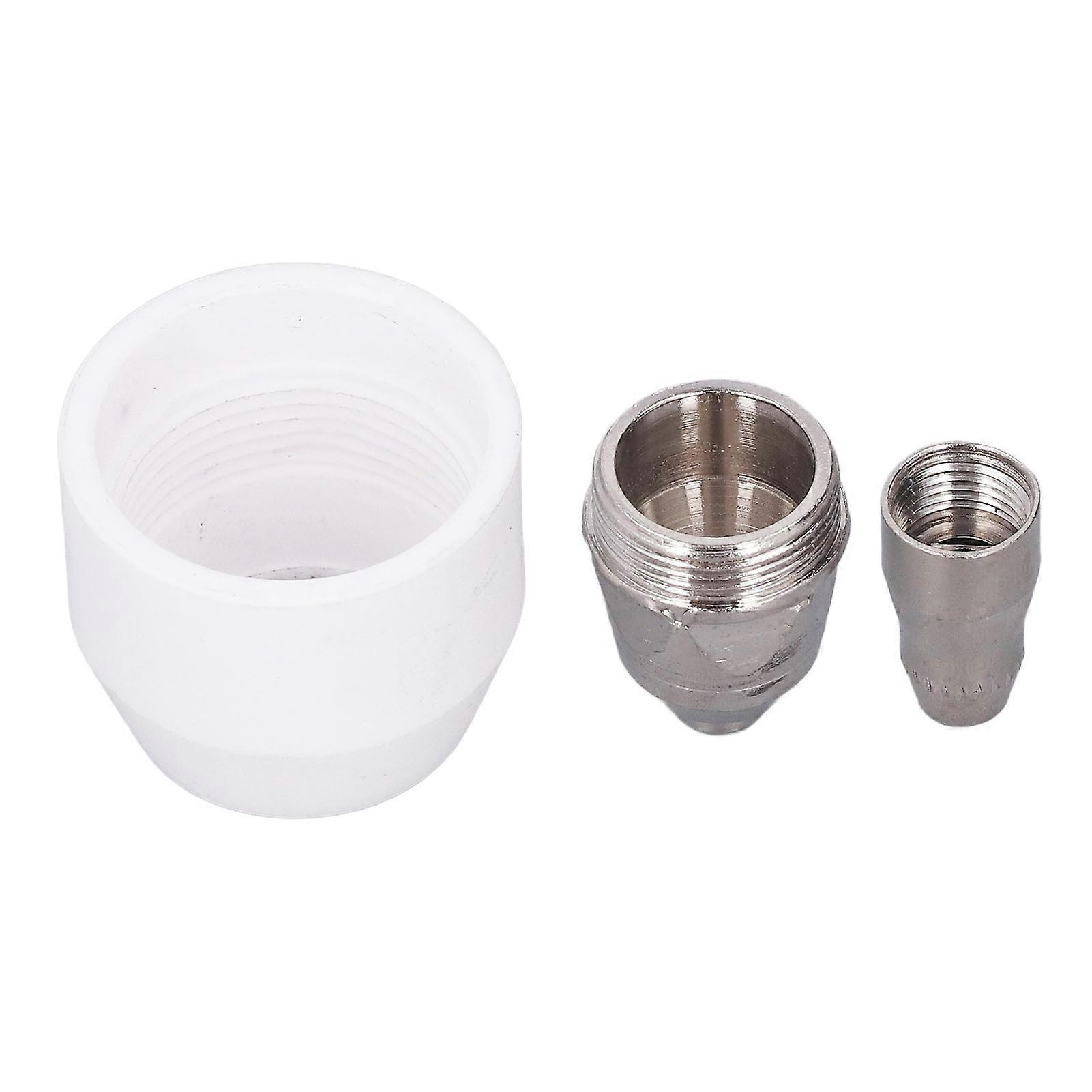 3Pcs Plasma Cutter Nozzle Tip Cutting Torch Electrode Protective Ceramic Nozzle Consumables for P80