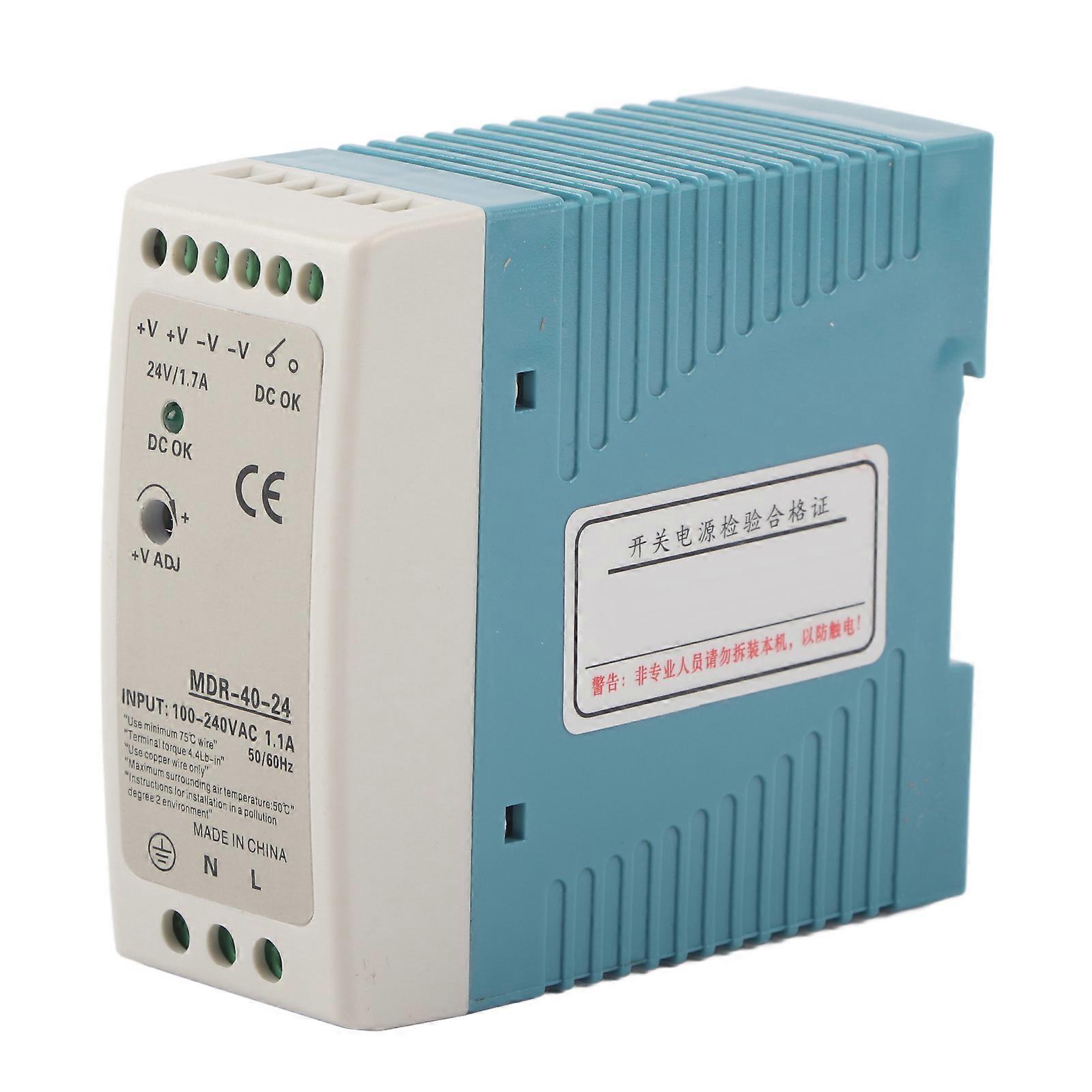 BERM Industrial Switching Power Single Output Din Rail MDR-40-24 24V 40W 100-240VAC