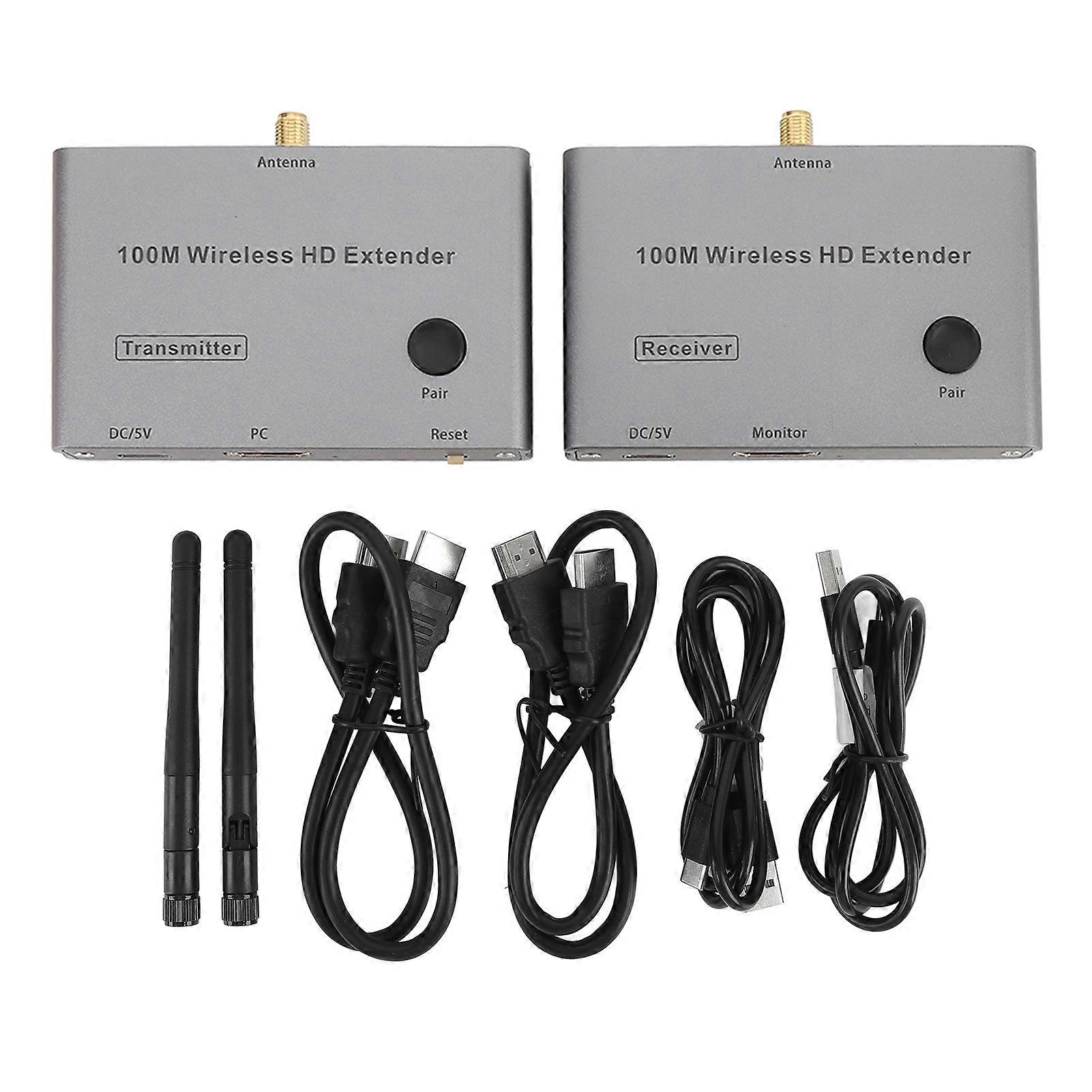 Wireless 4K HDMI Transmitter & Receiver: 328FT Range, 2.4G/5G, No Cables Needed