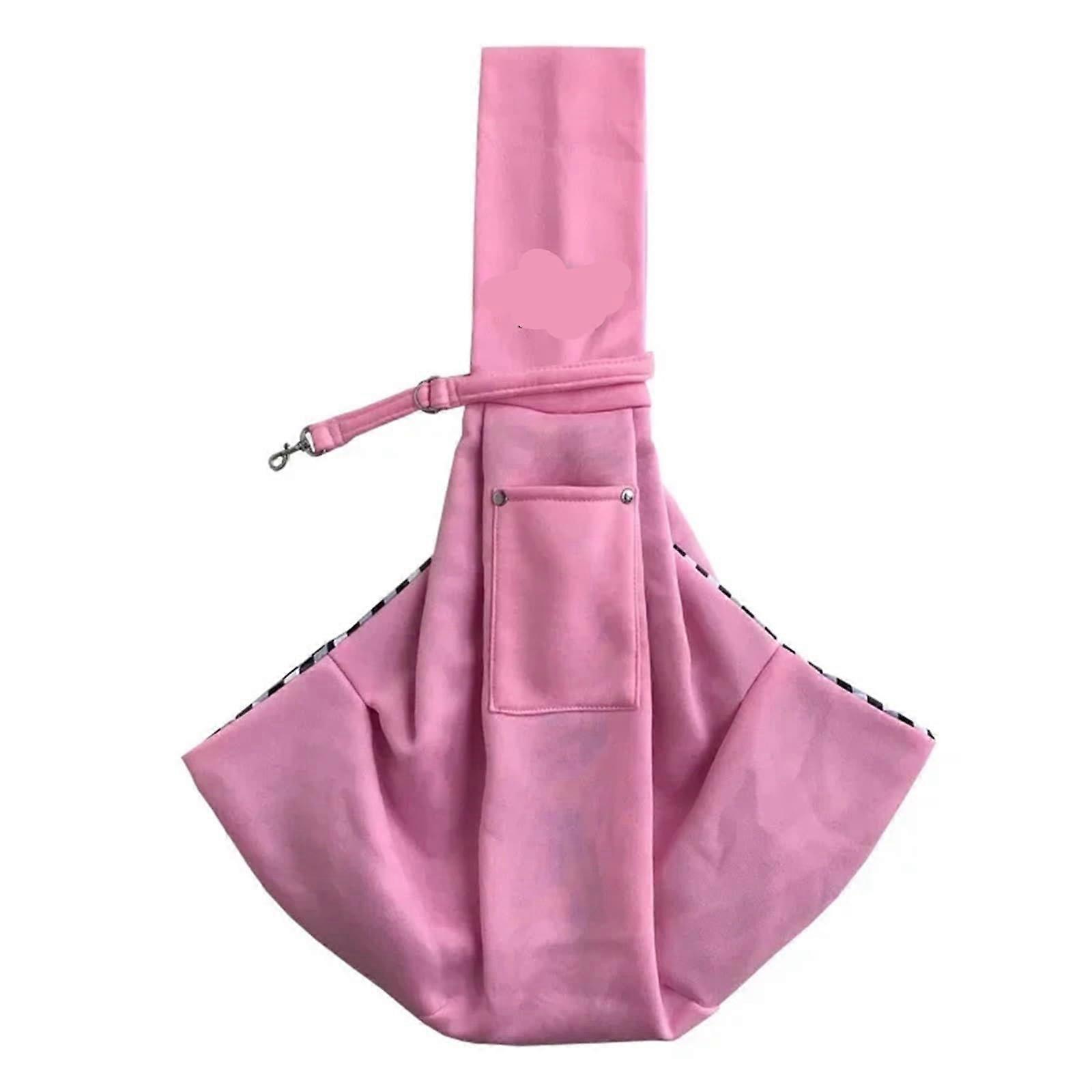 Pet Shoulder Bag, Dog Bag, Outdoor Travel, Portable, Comfortable Carry (Color: Pink)