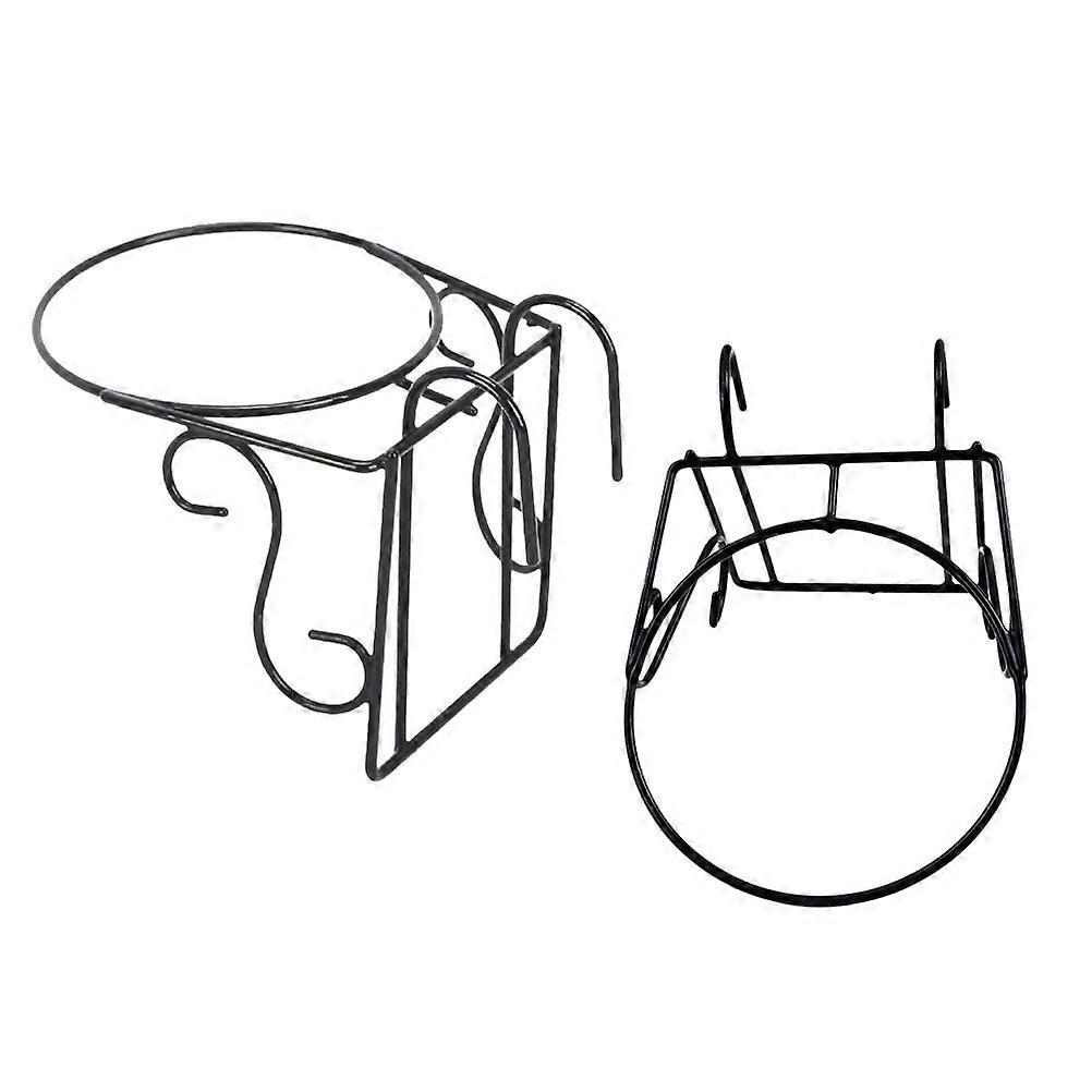 Lantern Orchid Pot Hanging Stand for Storage with 2Pcs Rail Planter Baskets