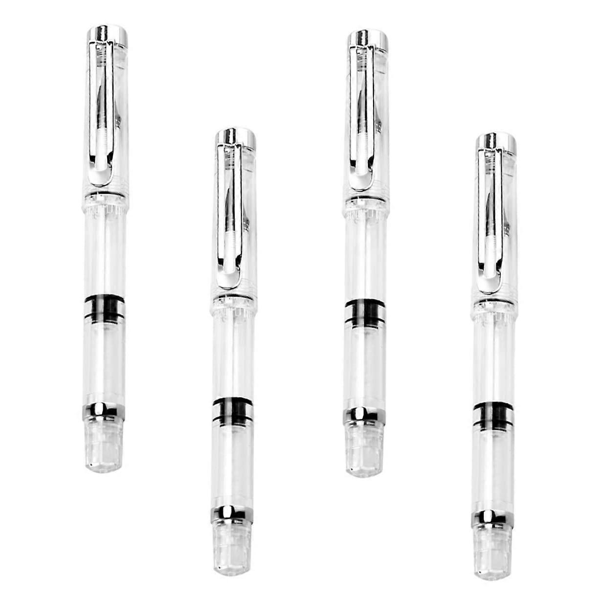 4 Pieces Watercolor Brush Pens Refillable Calligraphy Markers for Artist Supplies Sketching and Hand Lettering with Case and Soft Brush