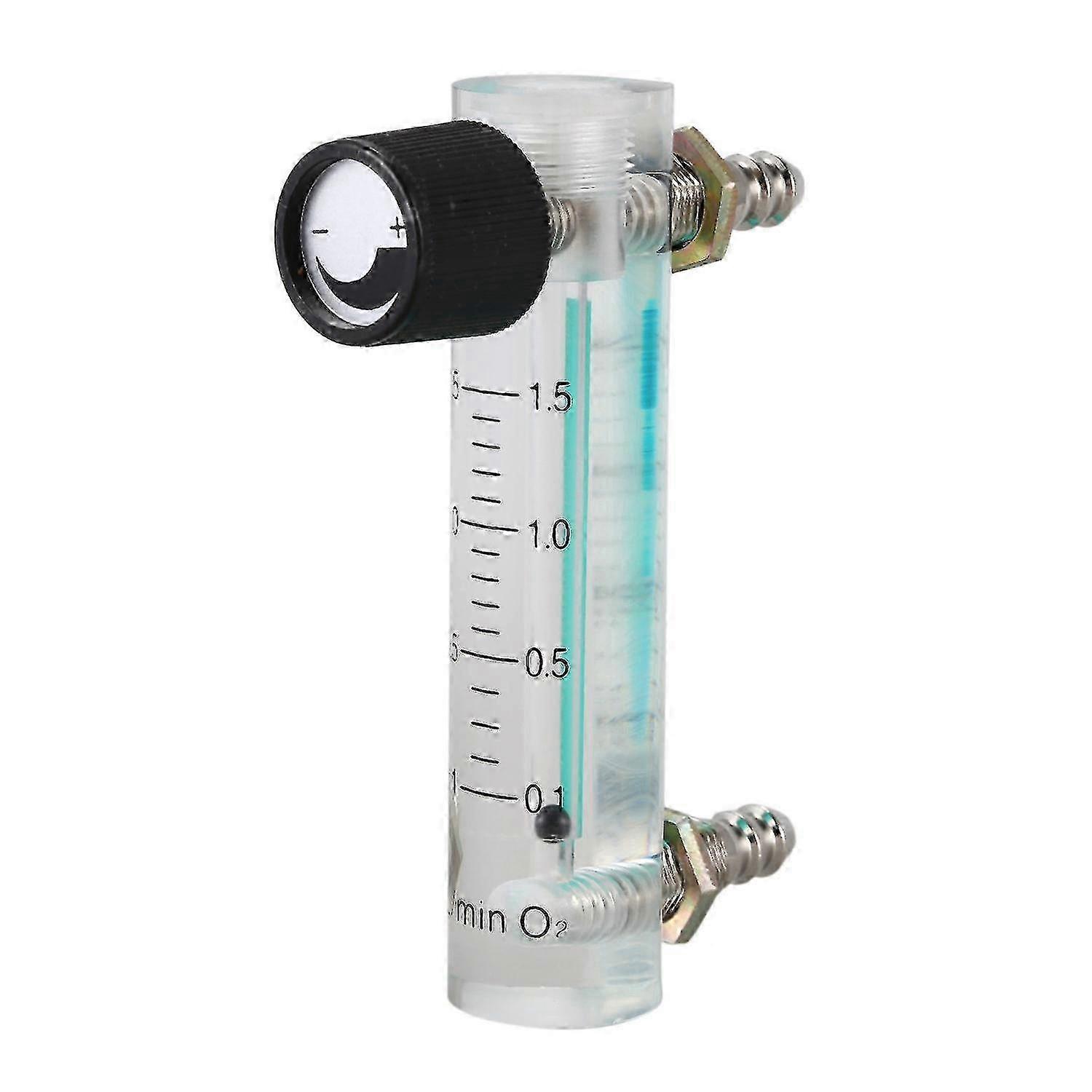 0.1-1.5 lpm oxygen flow meter compatible with air and gas