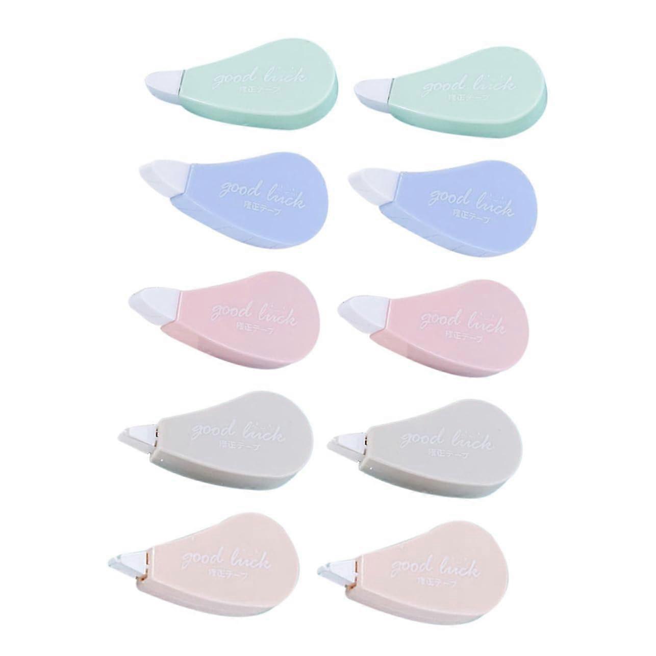 Pack of 10 Correction Tape, White Tape, Stationery, Dry Erase Erasers