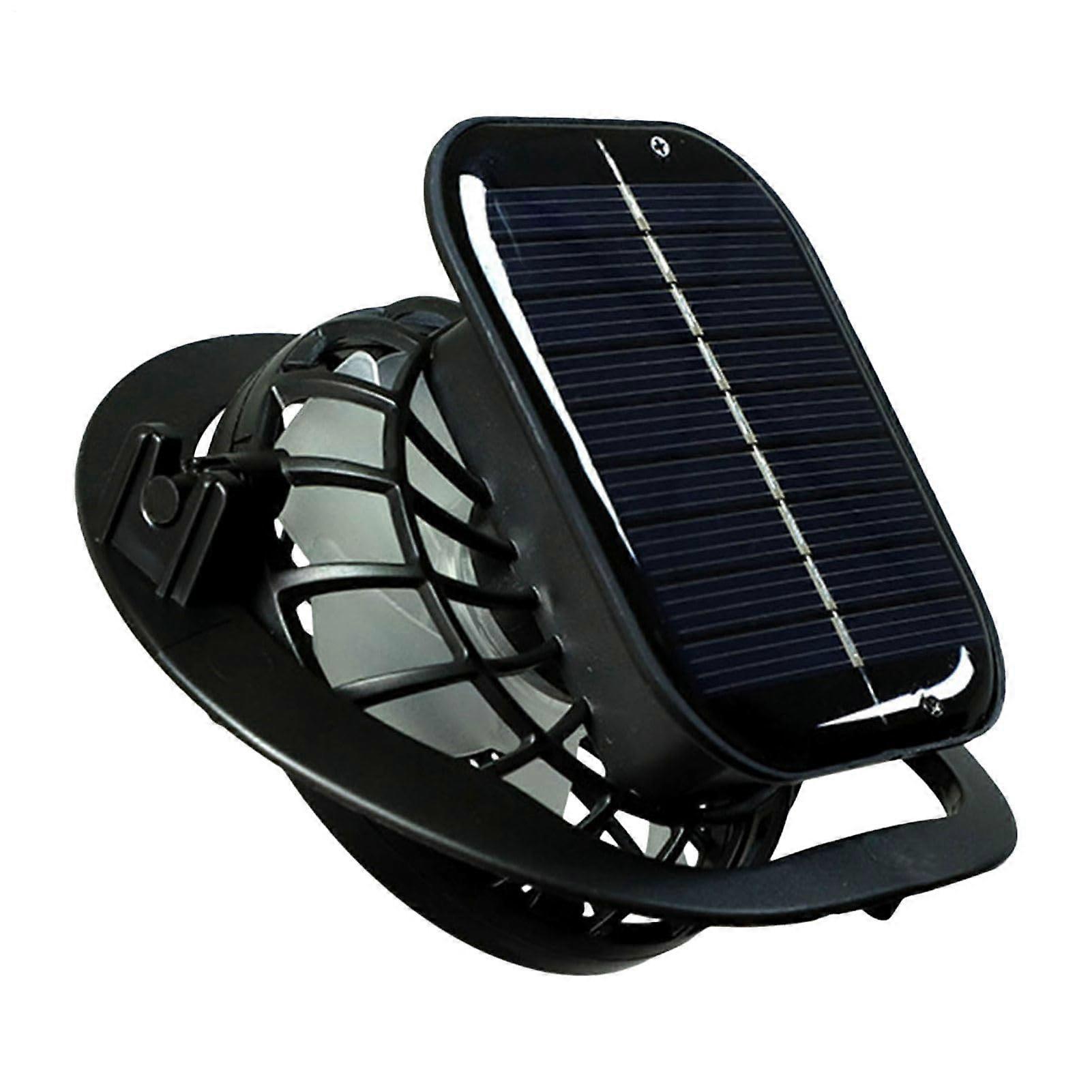 Solar Ventilator for Hat, Solar-Powered Hat Fan, Lightweight Portable Cooling Device, Compact for Hiking and Camping