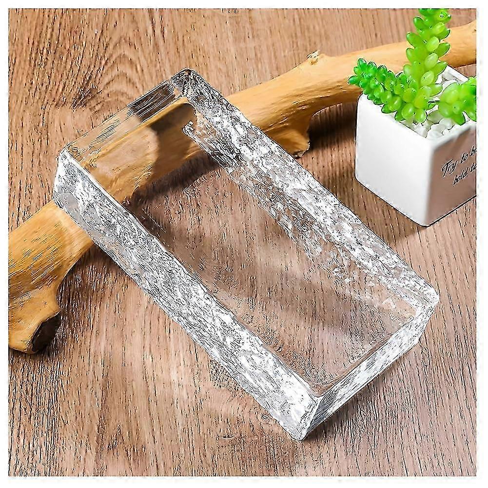 2025 Rectangular crystal blocks, clear glass blocks, sound insulation, thermal insulation, 200x100x50mm Cleard