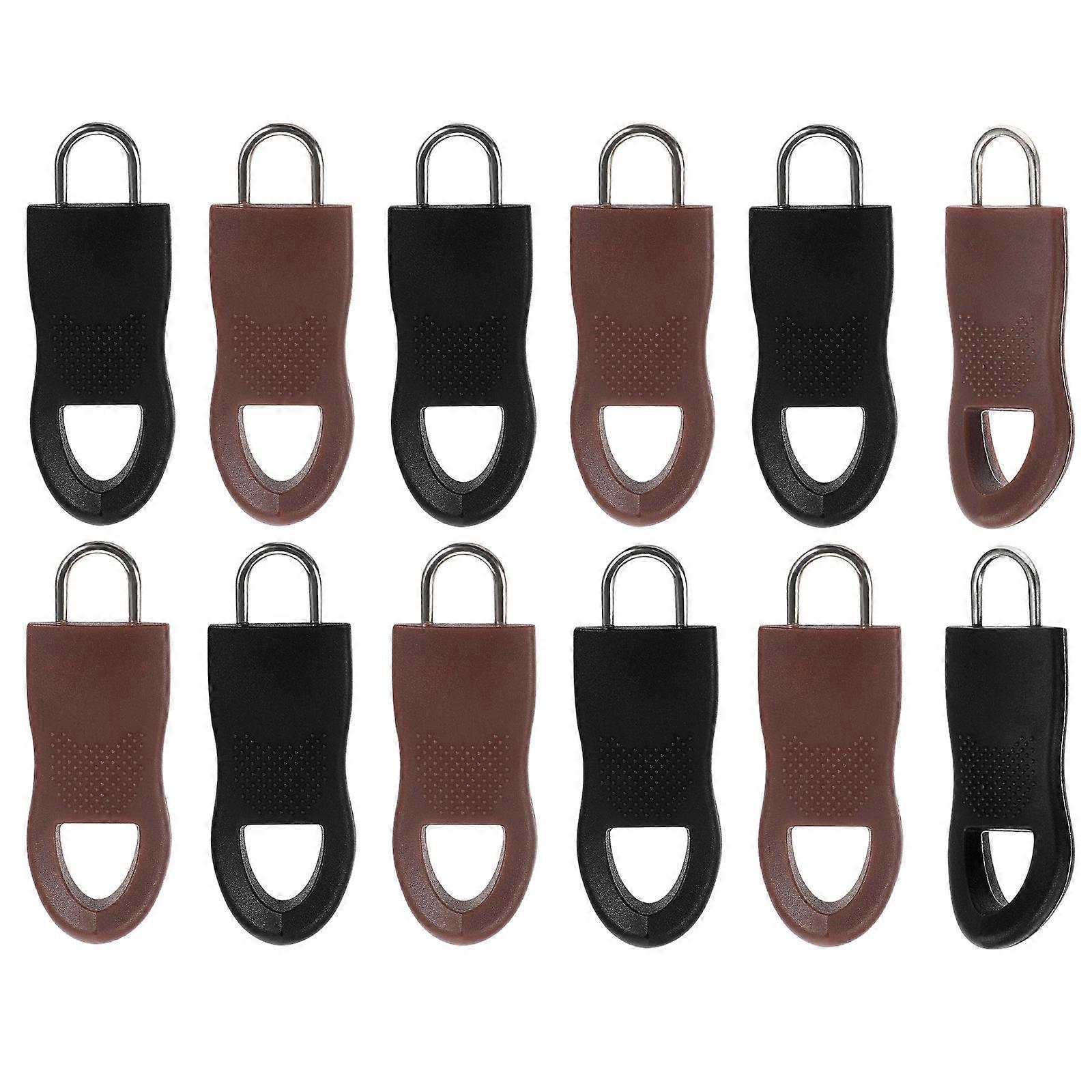 Detachable Zipper Pull Zipper Head for Repair Use 12Pcs