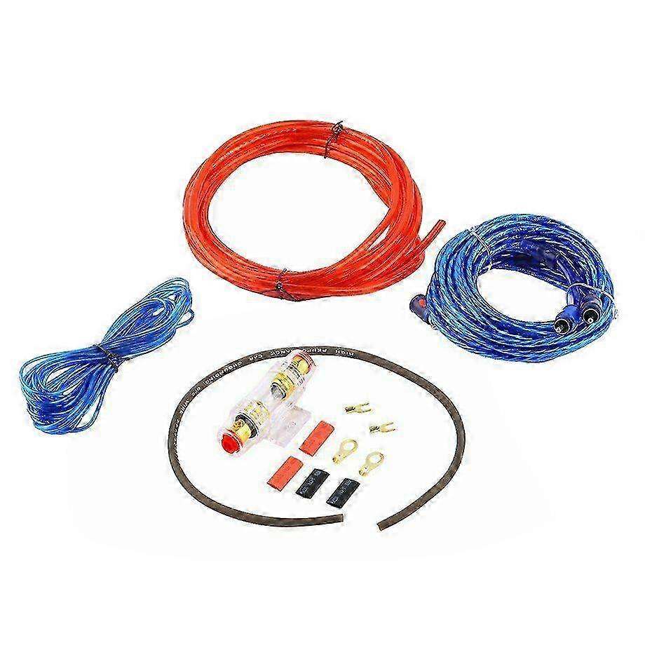 1500W Car Amplifier Wiring Harness Kit with 8GA Audio Cable - Complete Installation Kit for Enhanced Sound Quality