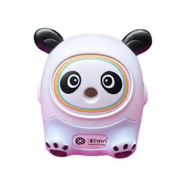 Panda pencil sharpener; two assorted colors.
