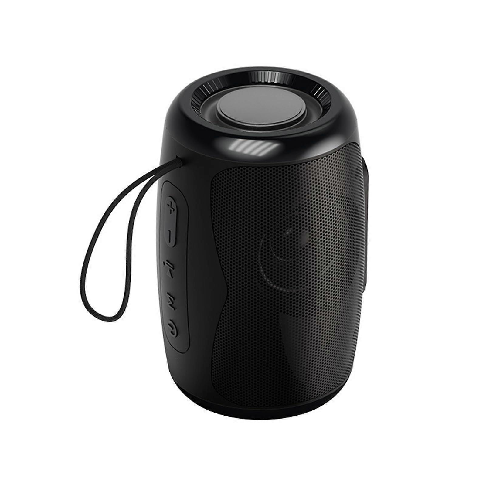 Portable Bluetooth speaker for connection with One Click Radio, waterproof and sweatproof, ABS, for outdoor use, black.