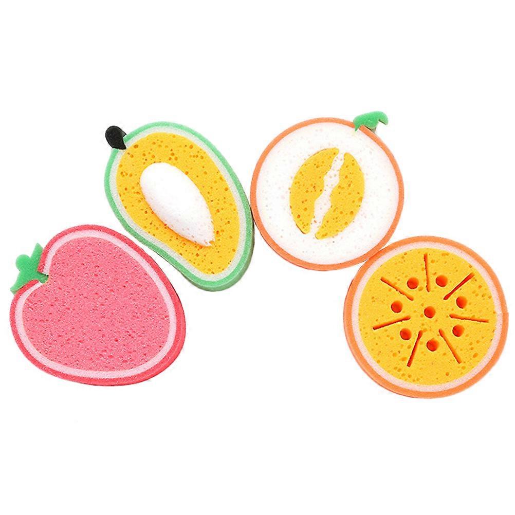 Sponge Kitchen Dish Sponges Assorted Color Efficient Cleaning Absorption Kitchen Supplies 4Pcs